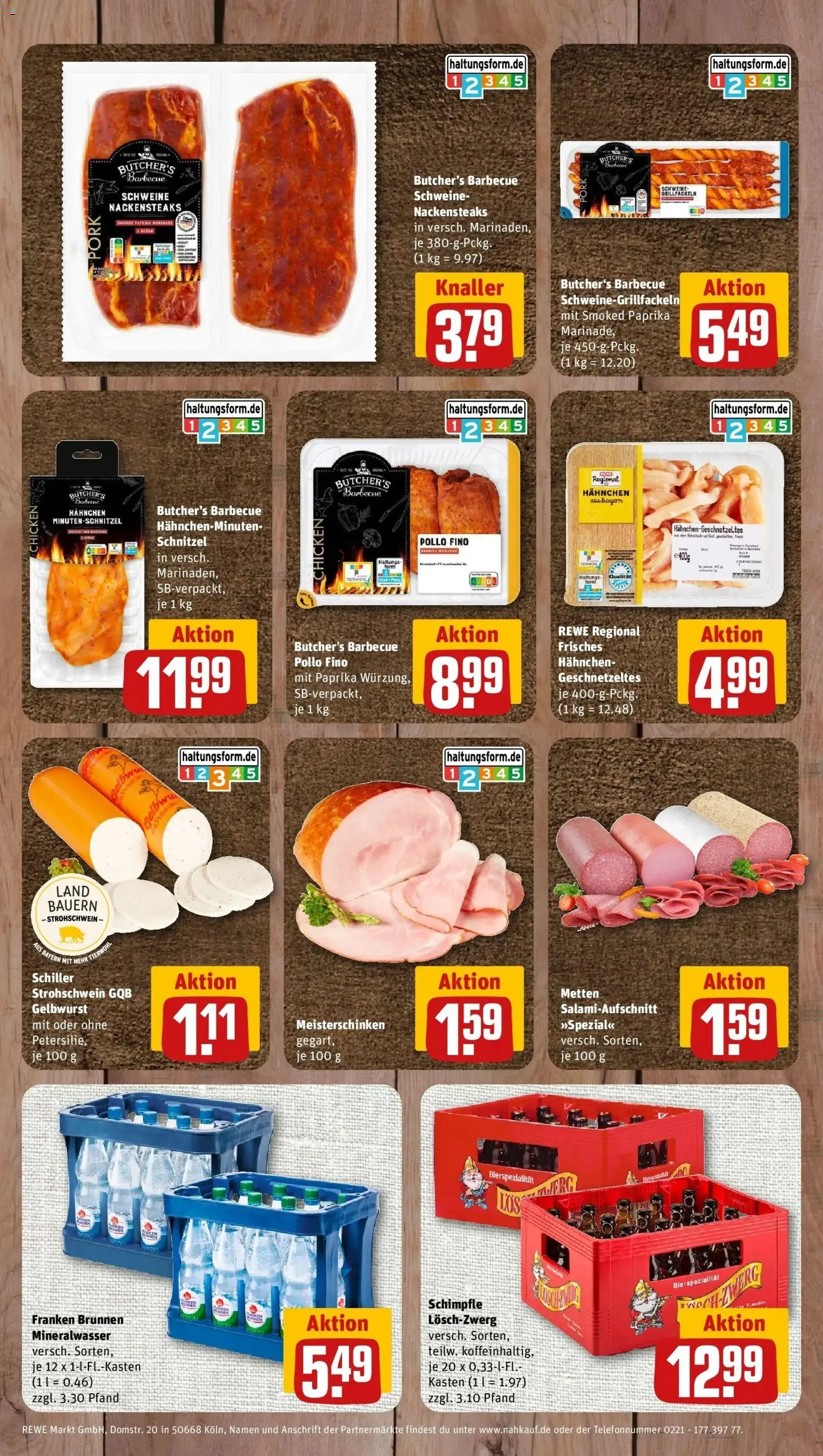 REWE Prospekt ab 31.08.2026 zum Blättern » Angebote | Seite: 9 | Produkte: Nackensteaks, Hahnchen, Schnitzel, Paprika