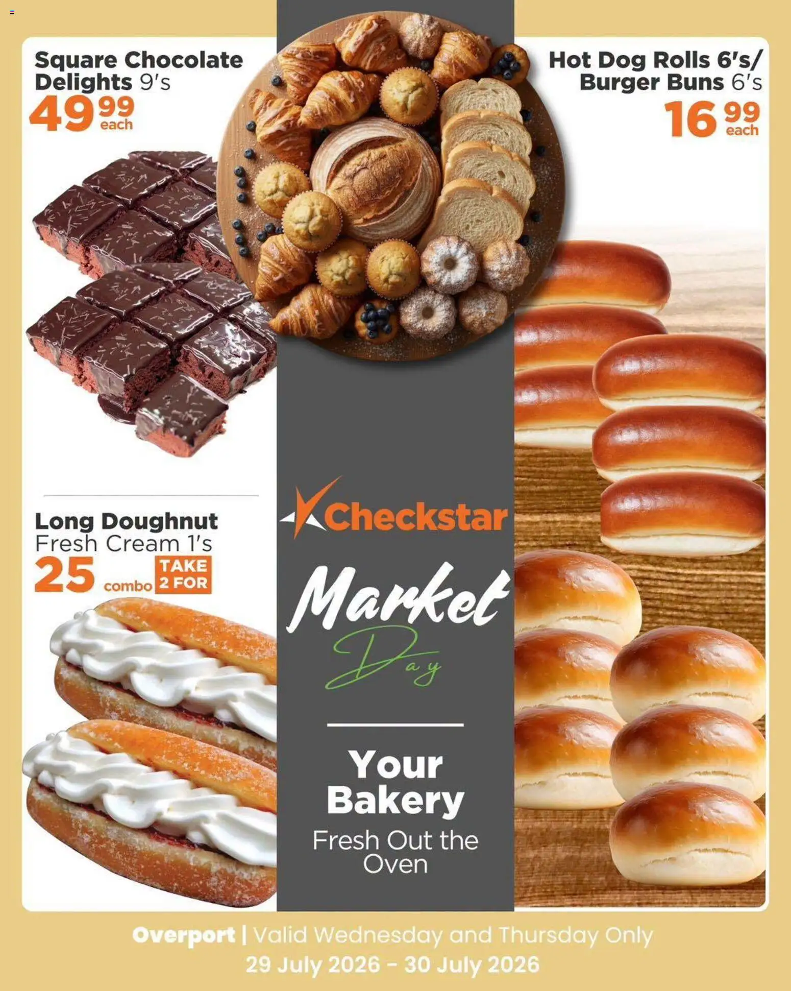New Check Star catalogue – valid from 29/07/2026 | Page: 3 | Products: Bakery, Buns, Chocolate, Cream