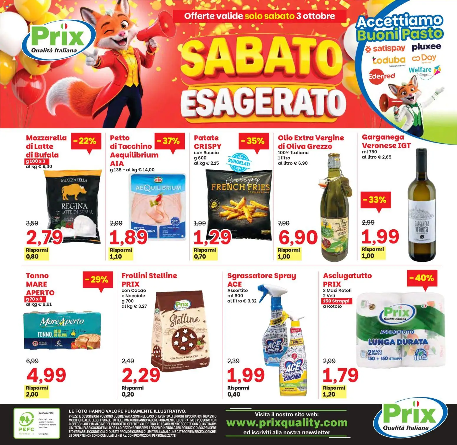 Volantino Prix del 25/09/2026 | Pagina: 24 | Prodotti: Patate, Olio extra vergine, Cacao, Asciugatutto