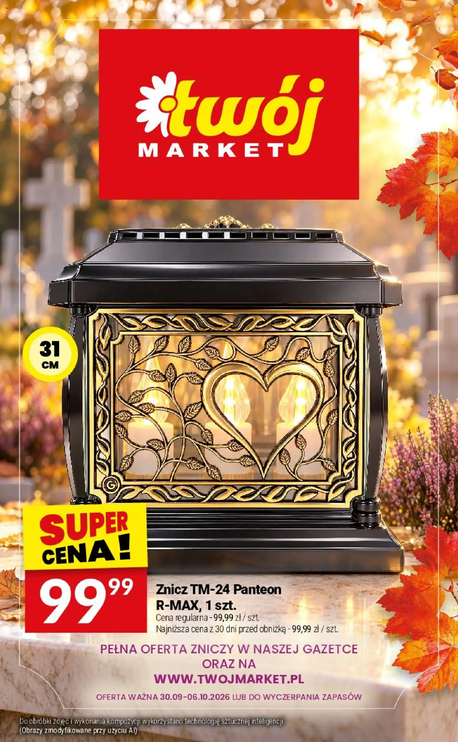 Twój Market gazetka - Katalog zniczy od 30.09.2026 | Strona: 23