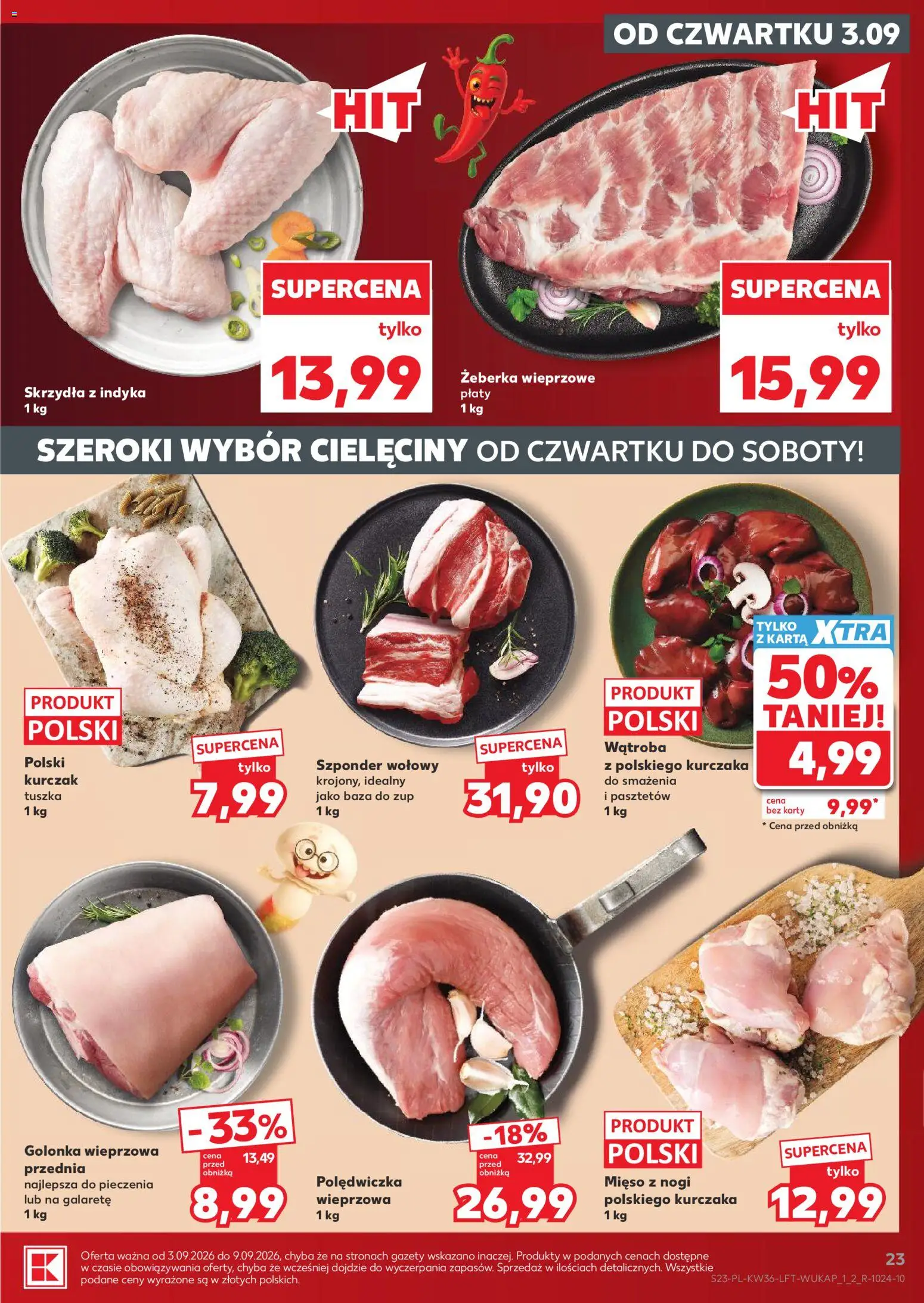 Kaufland Polsko leták od 03.09.2026 | Strana: 23 | Produkty: Karty
