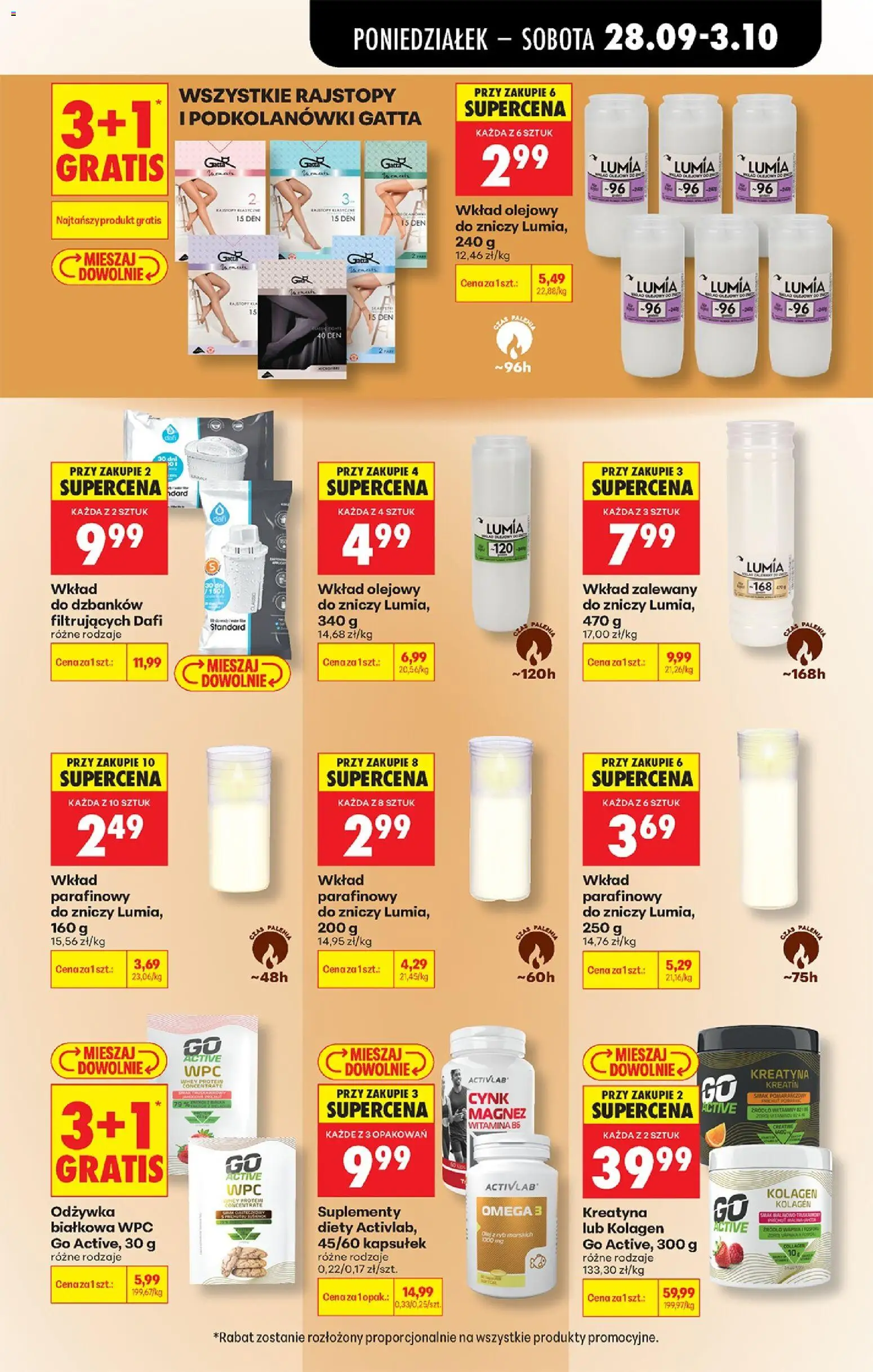 Biedronka Polsko leták - Codziennie niskie ceny od 28.09.2026 | Strana: 101 | Produkty: Omega 3, Omega, Kolagen, Whey protein