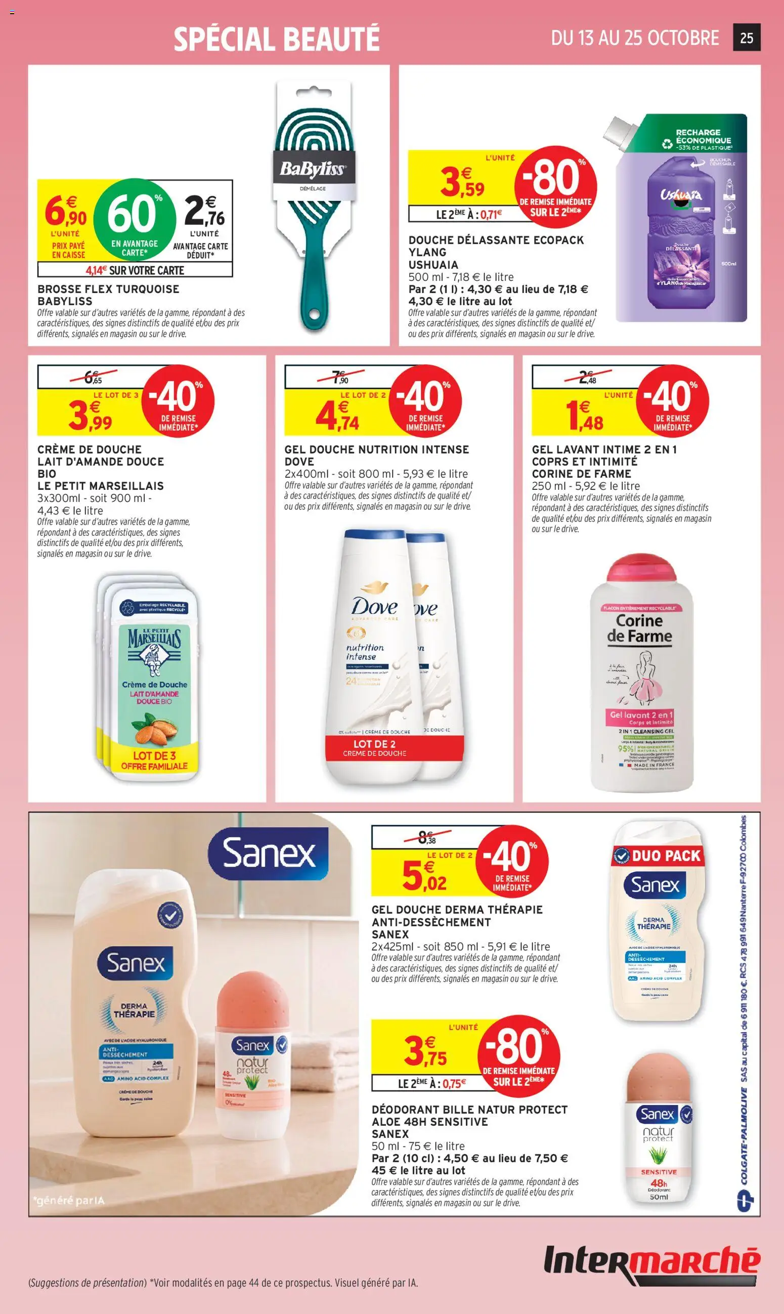 {H1} | Page: 17 | Produits: Brosse, Lait, Huile, Sanex gel douche