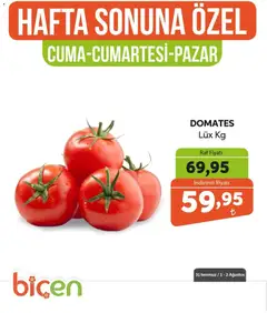 31 Temmuz 2026 tarihinden itibaren geçerli olan Biçen Market kataloğu önizlemesi