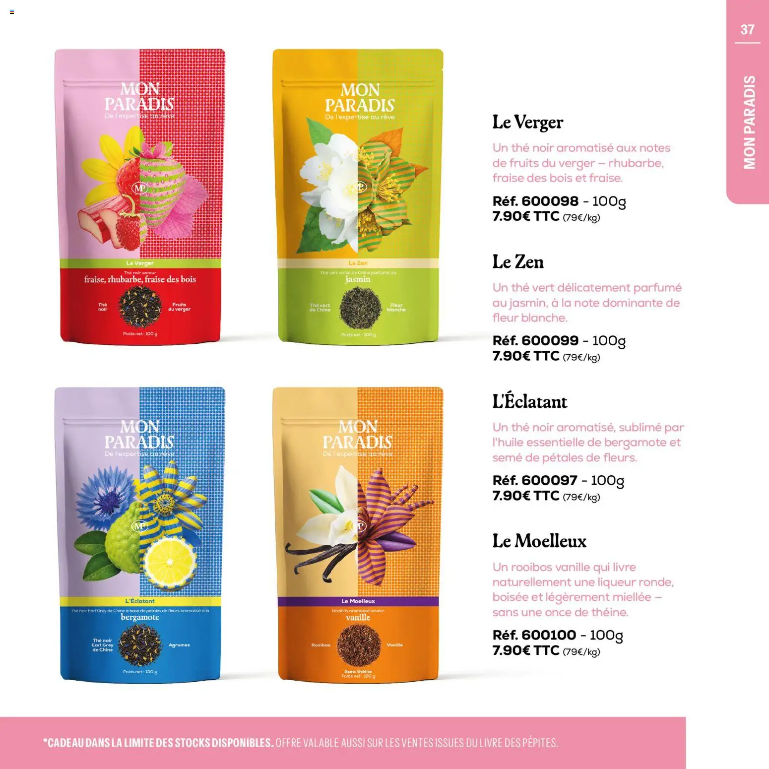 {H1} | Page: 37 | Produits: Fraise, Base, Liqueur, Thé