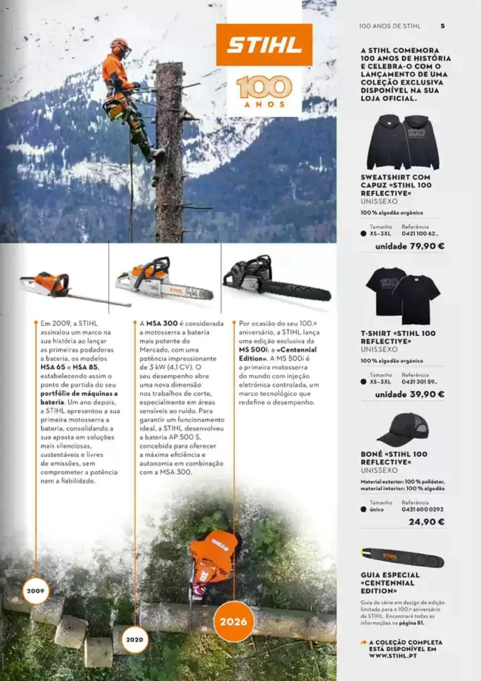 Stihl Catálogo │ válido de 07/09/2026 | Página: 5 | Produtos: Algodão, Motosserra, Bateria, Capuz
