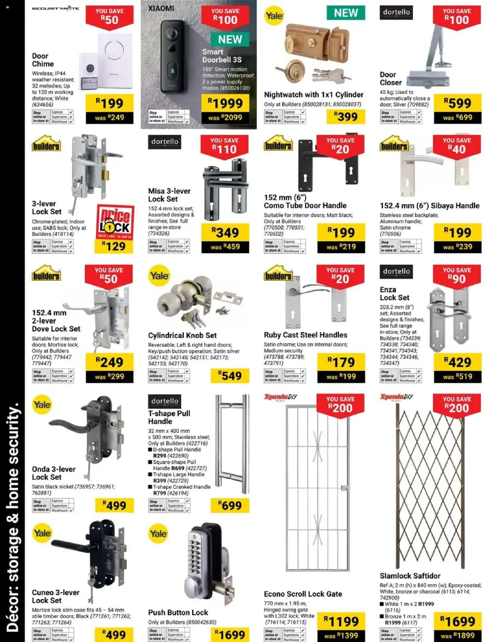 New Builders catalogue – valid from 19.05.2026 | Page: 22 | Products: Case, Lock, Gate
