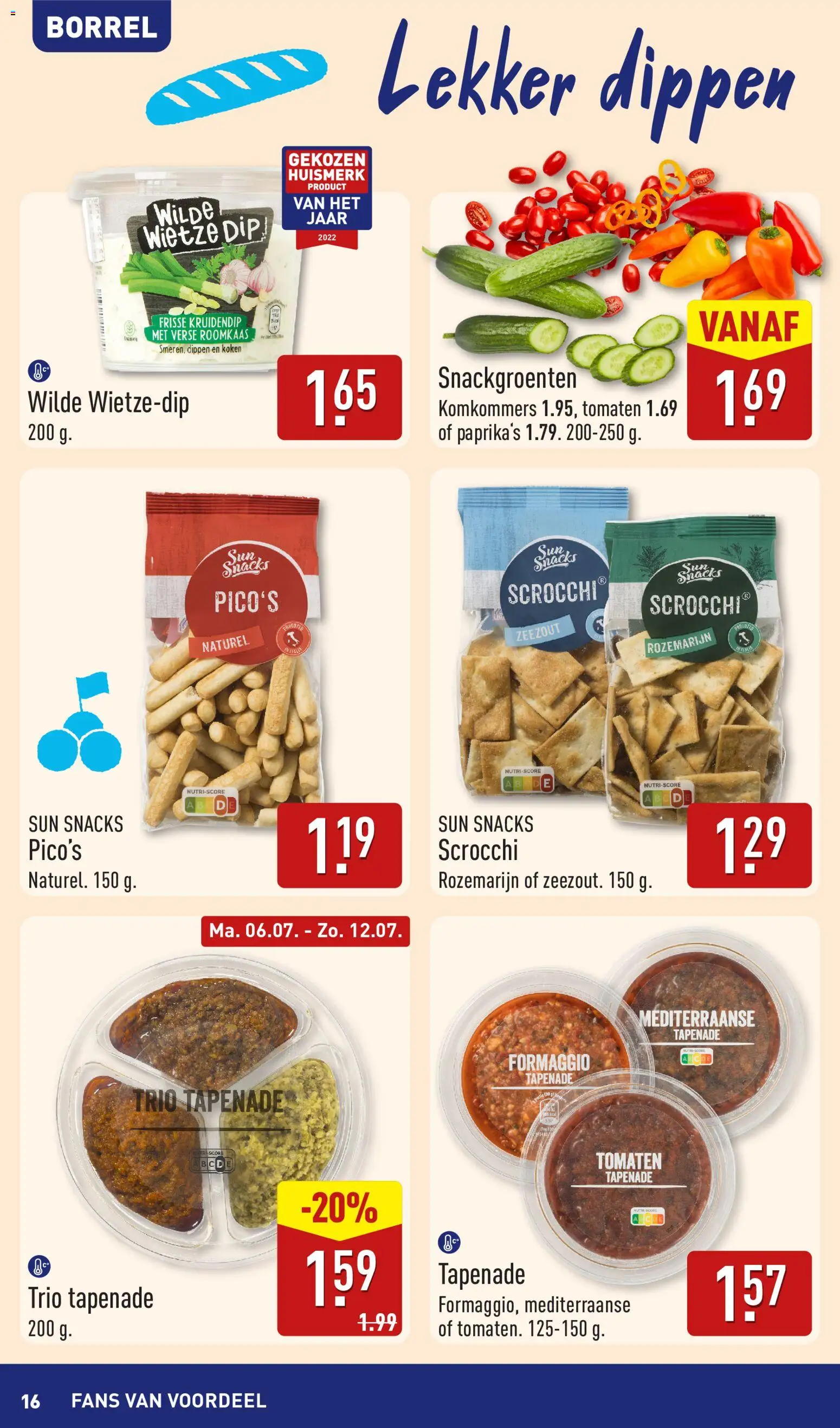 {H1} | Pagina: 16 | Producten: Snacks, Édességek, Roomkaas, Dip