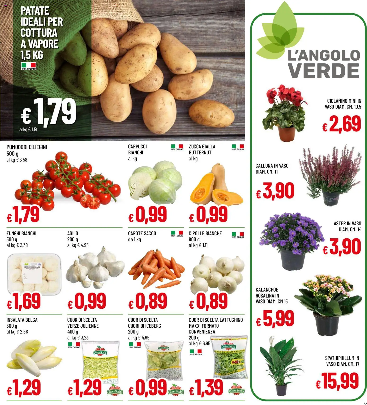 Volantino Galassia del 17/09/2026 | Pagina: 9 | Prodotti: Patate, Carote, Aglio, Funghi
