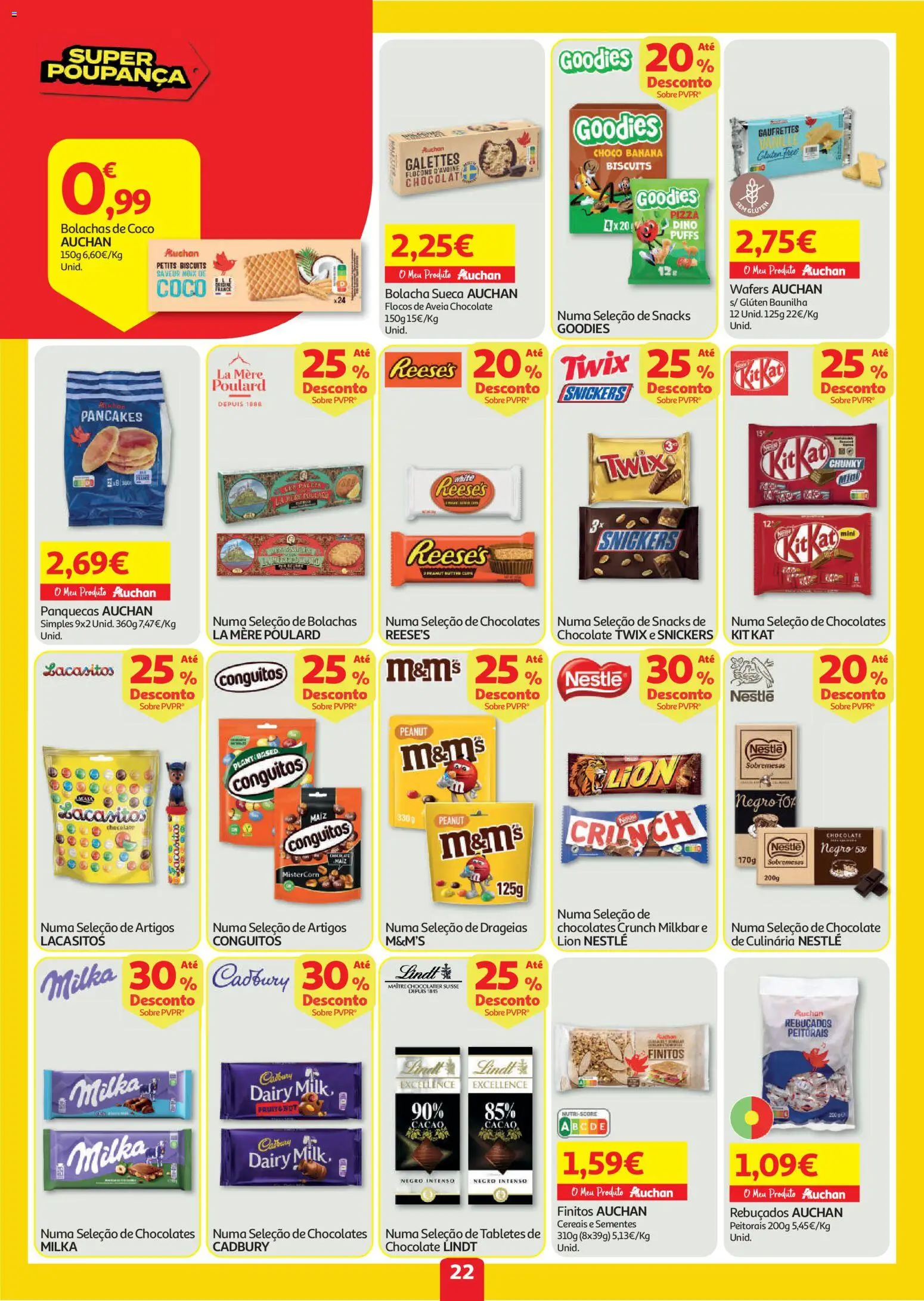 Auchan folheto │ válido de 30/07/2026 | Página: 22 | Produtos: Aveia, Banana, Pizza, Flocos