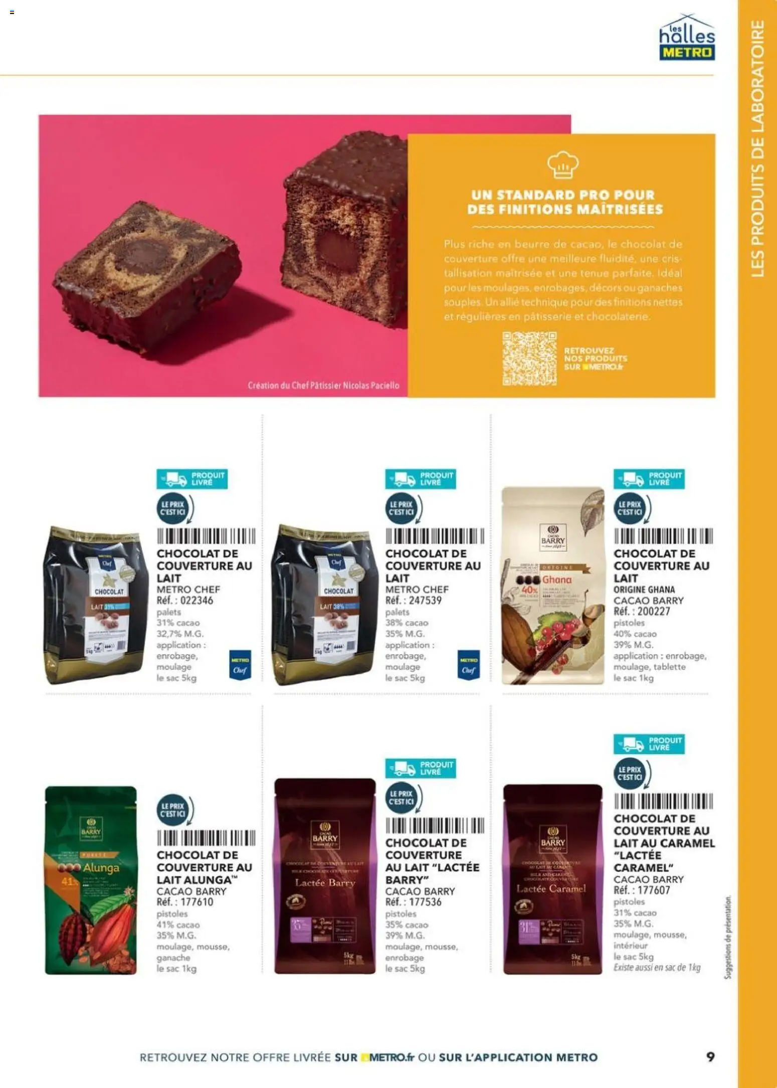 {H1} | Page: 9 | Produits: Sac, Couverture, Beurre, Chocolat