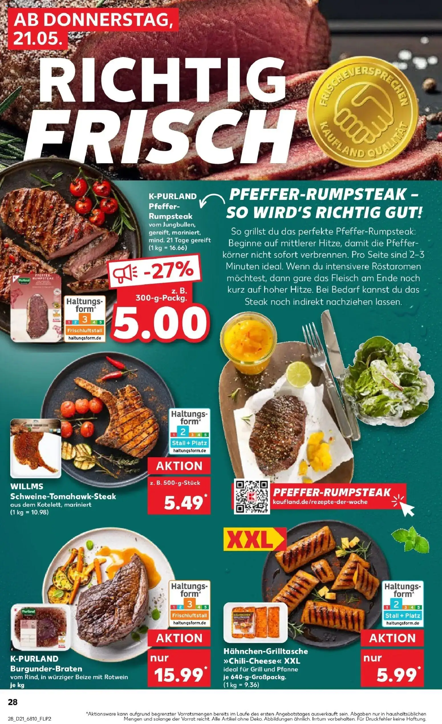 Kaufland Prospekt Pforzheim – gültig ab 18.05.2026 | Seite: 33 | Produkte: Grill, Rotwein, Pfeffer, Fleisch