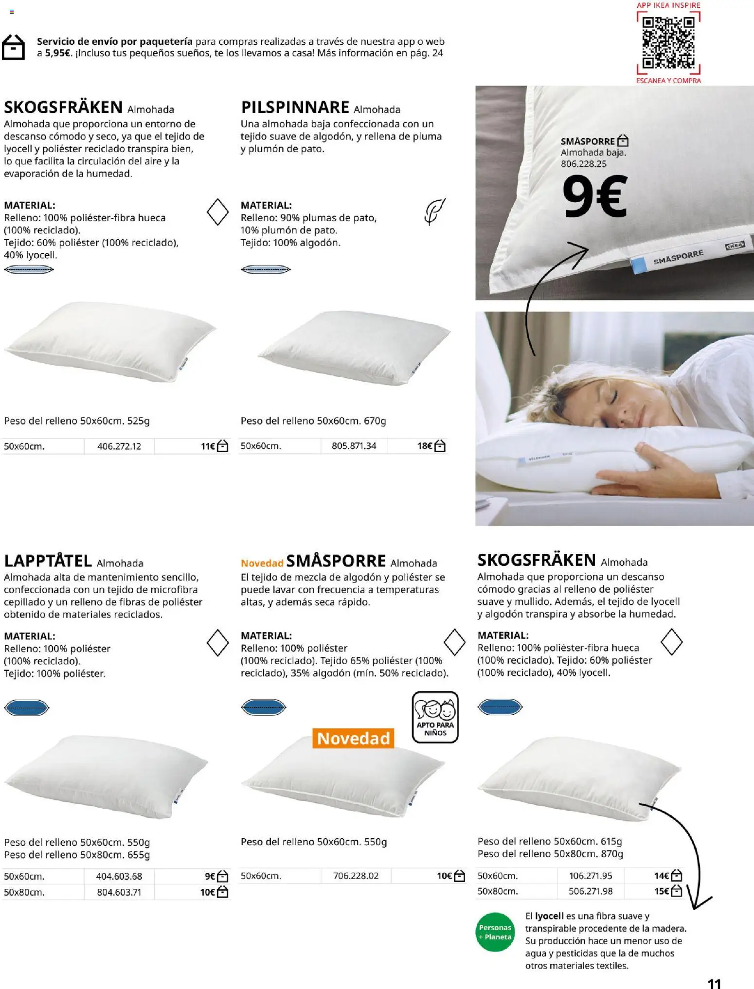 Catálogo IKEA Ropa de Cama │ válido desde el 01/02/2026 | Página: 11 | Productos: Té, Algodón, Peso, Agua