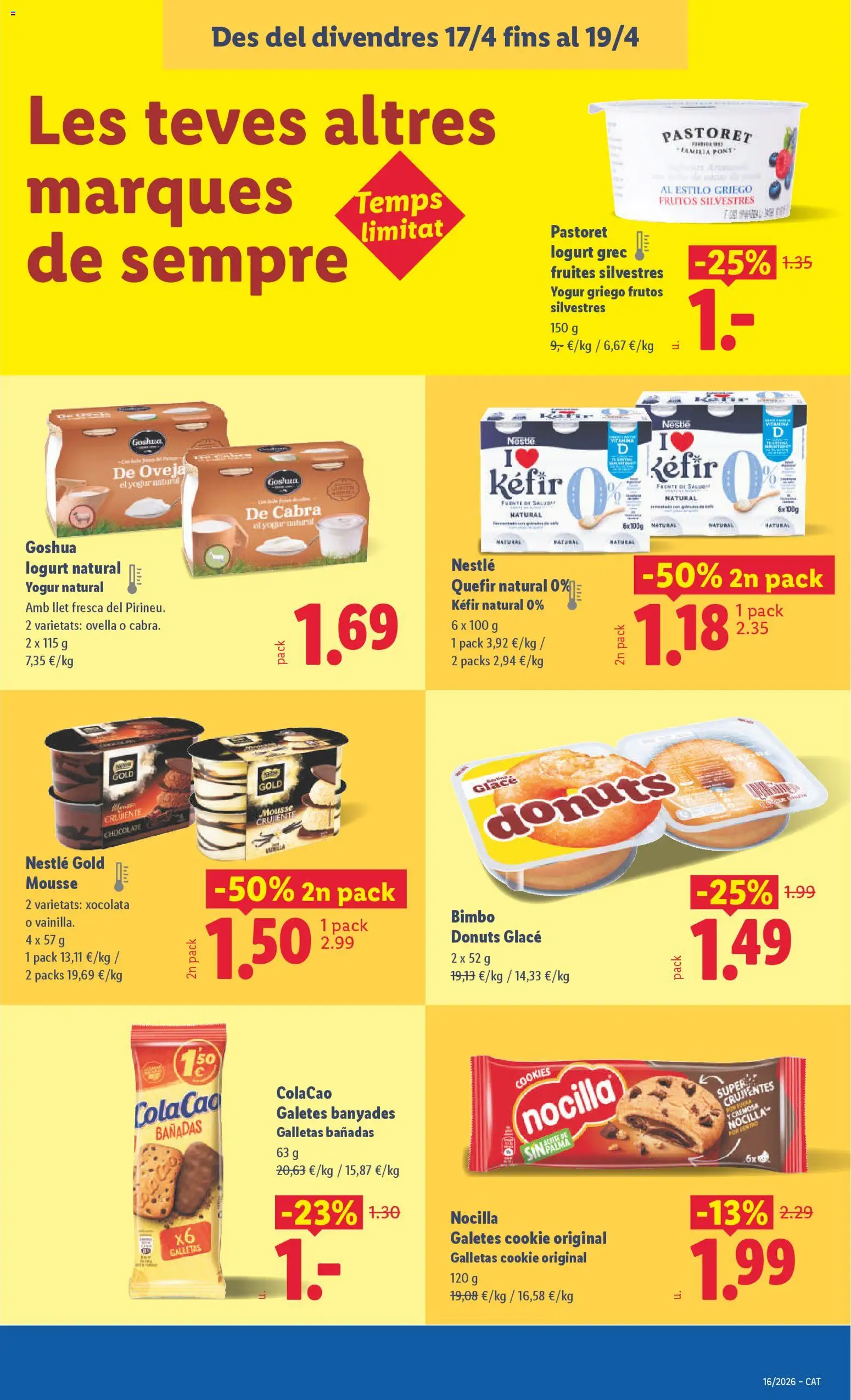 Lidl folleto │ válido desde el 13.04.2026 | Página: 33 | Productos: Mousse, Chocolate, Μαγειρική εστία, Donuts