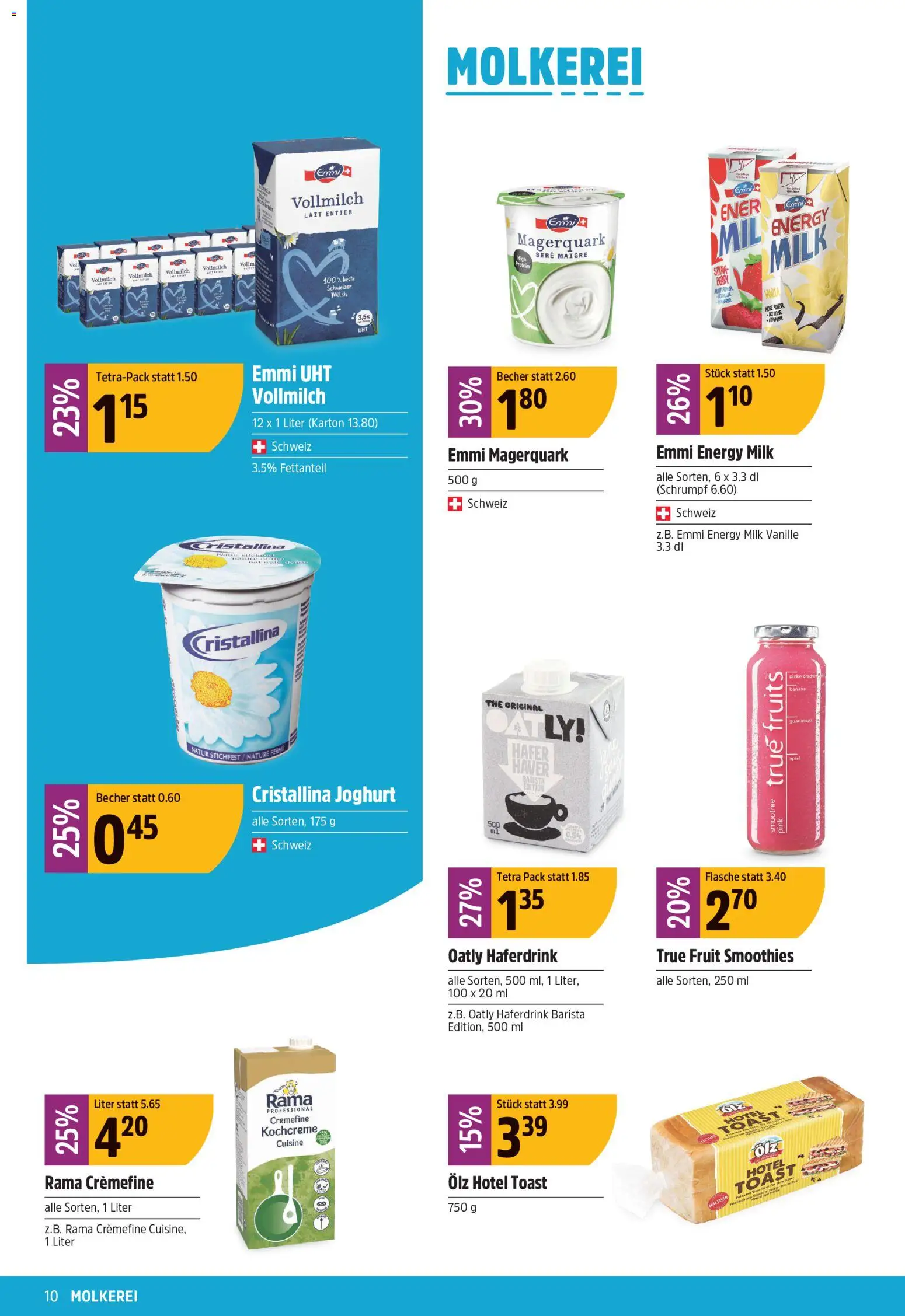 TopCC aktionen – gültig ab 27.07.2026 | Seite: 10 | Produkte: Milch, Joghurt