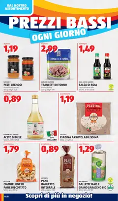 Anteprima del volantino GALLETTE MAIS E GRANO SARACENO BIO, 100 g, al kg € 12,90 valido a partire dal 29/06/2026 | Pagina: 4