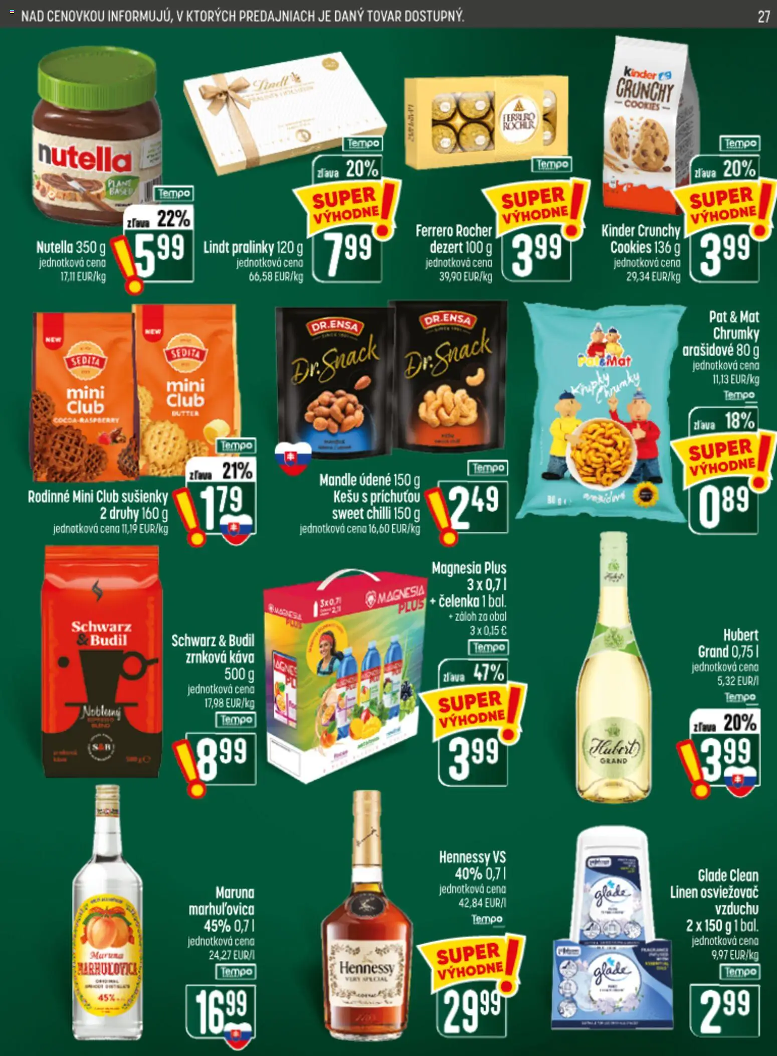 Nové COOP Jednota akcie – leták je platný od 24.09.2026 | Strana: 27