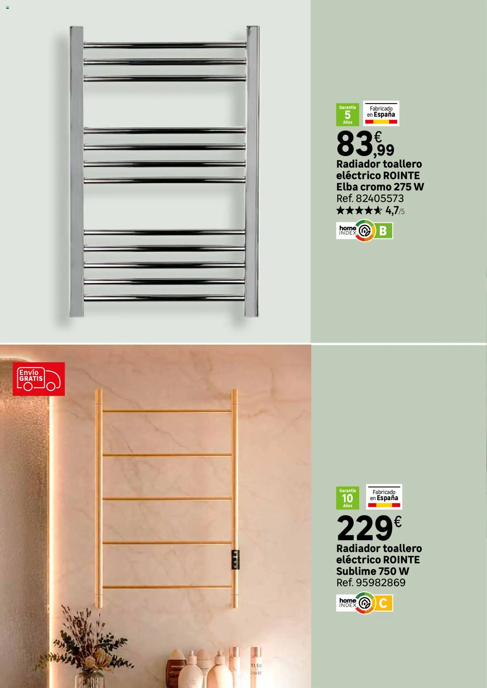 Leroy Merlin Calor en casa y mucho ahorro │ válido desde el 20/10/2026 | Página: 106 | Productos: Toallero, Radiador