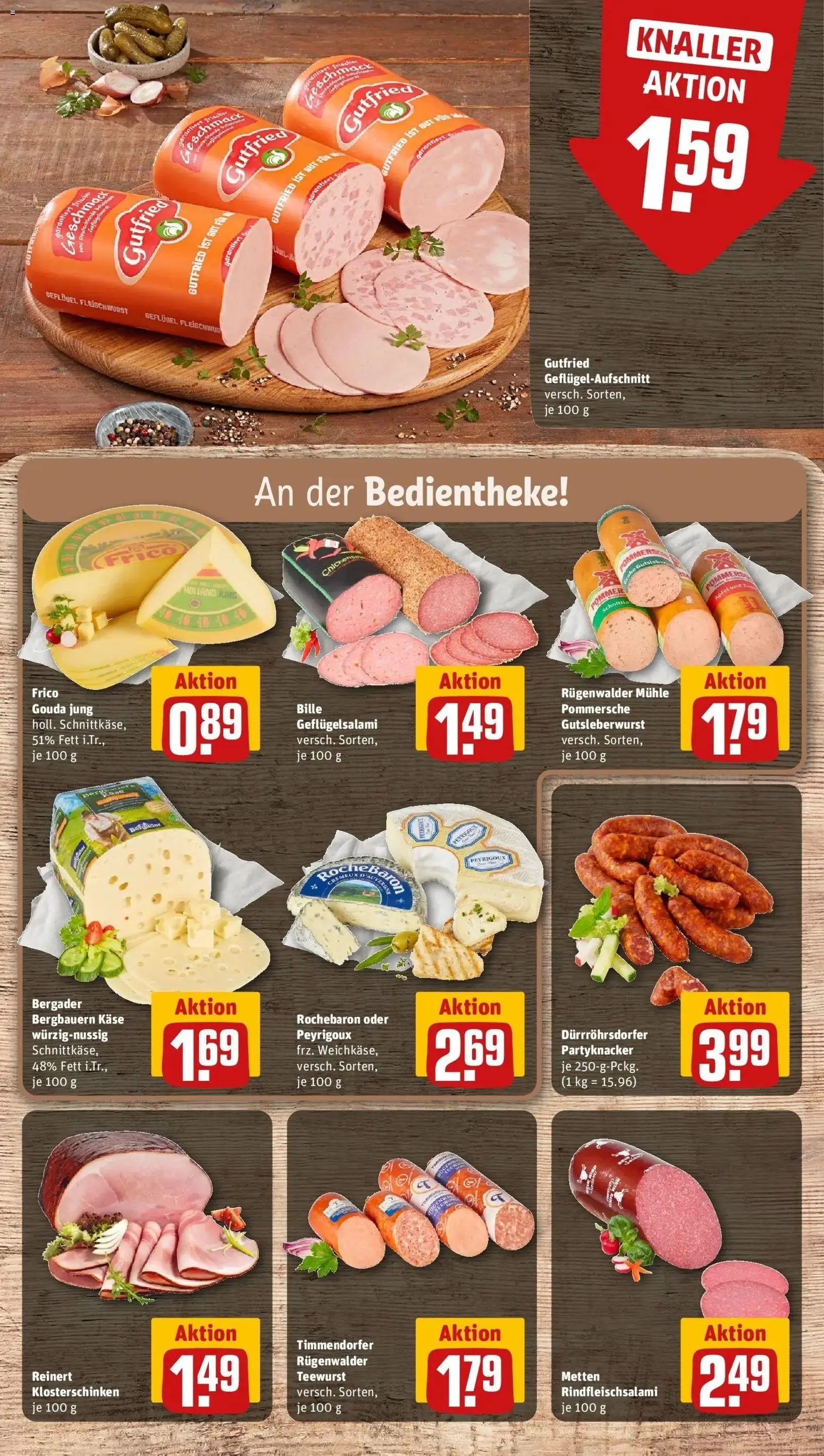 REWE Prospekt ab 21.09.2026 zum Blättern » Angebote | Seite: 16 | Produkte: Mühle, Käse, Gouda