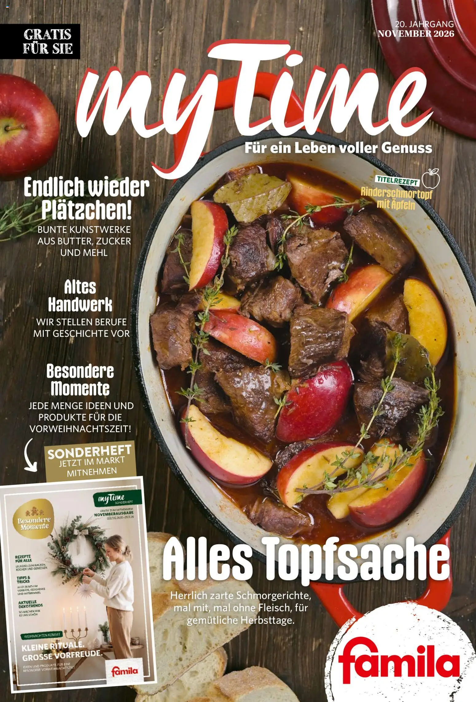Famila Nordwest myTime – gültig ab 01.11.2026 | Seite: 1 | Produkte: Mehl, Zucker