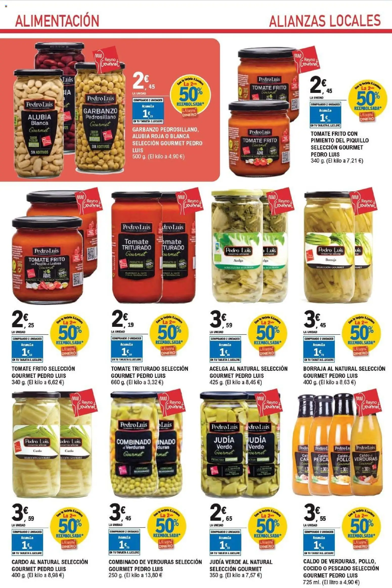 E.Leclerc Alianzas Locales │ válido desde el 20.05.2026 | Página: 22 | Productos: Pescado, Κάδος απορρυμάτων, Tomate triturado