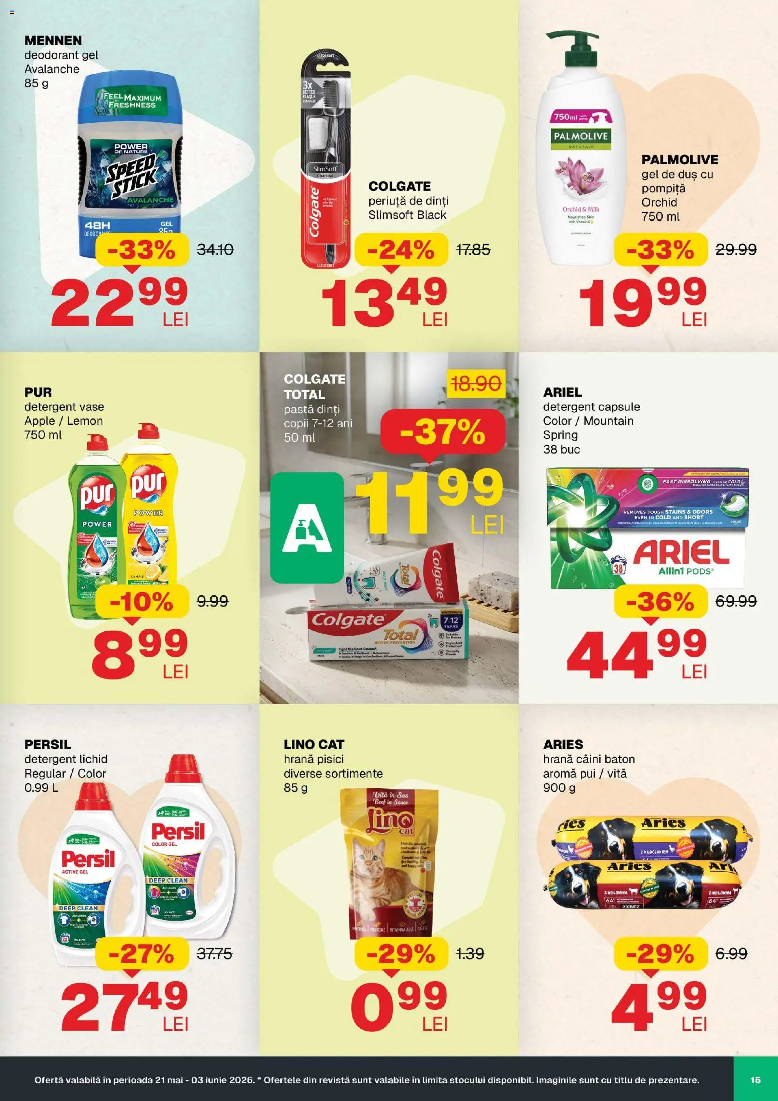 Noul catalog Annabella – valabil de la 21.05.2026 | Pagină: 15 | Produse: Apple, Periuță de dinți, Detergent, Sos