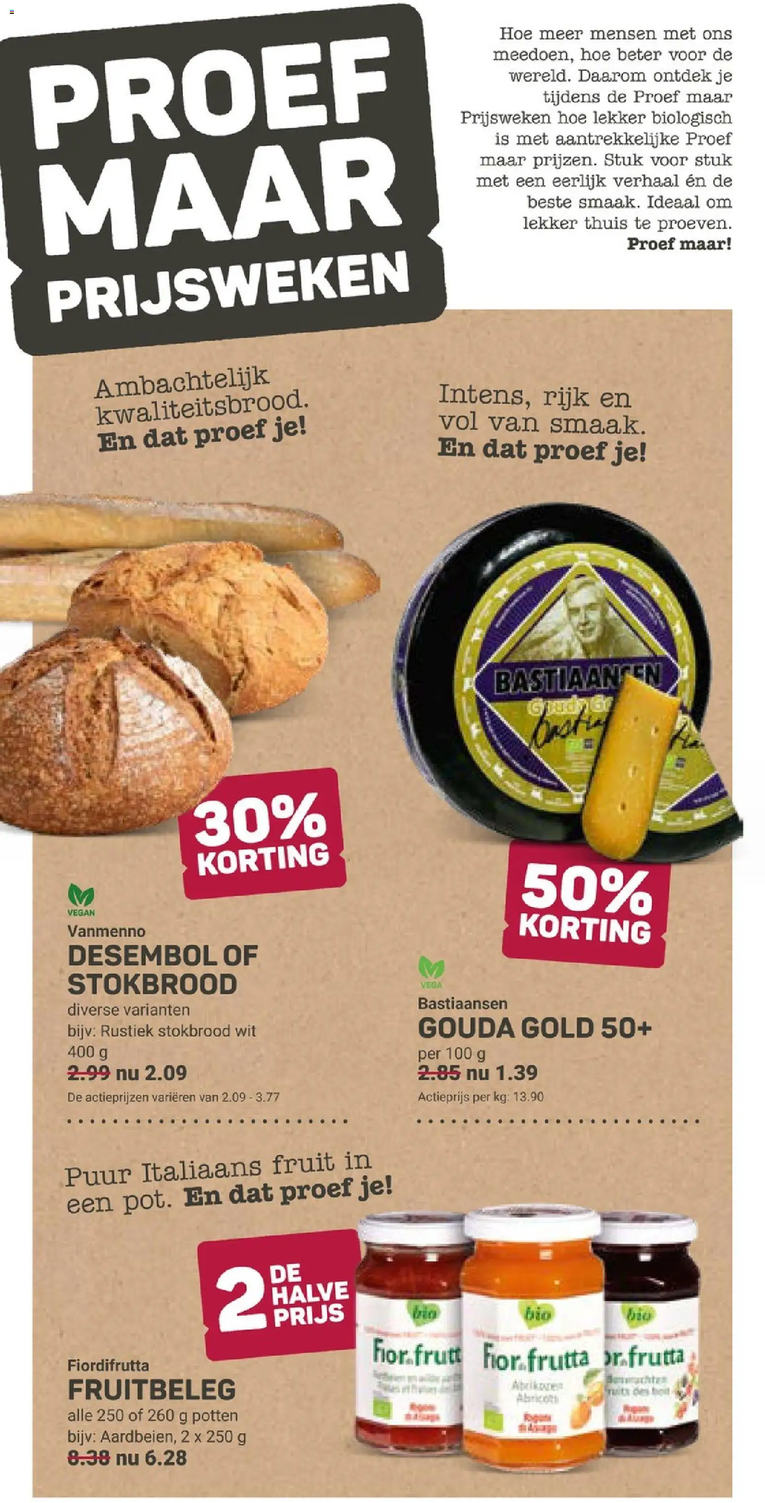 {H1} | Pagina: 2 | Producten: Stokbrood, Gouda, Fruit