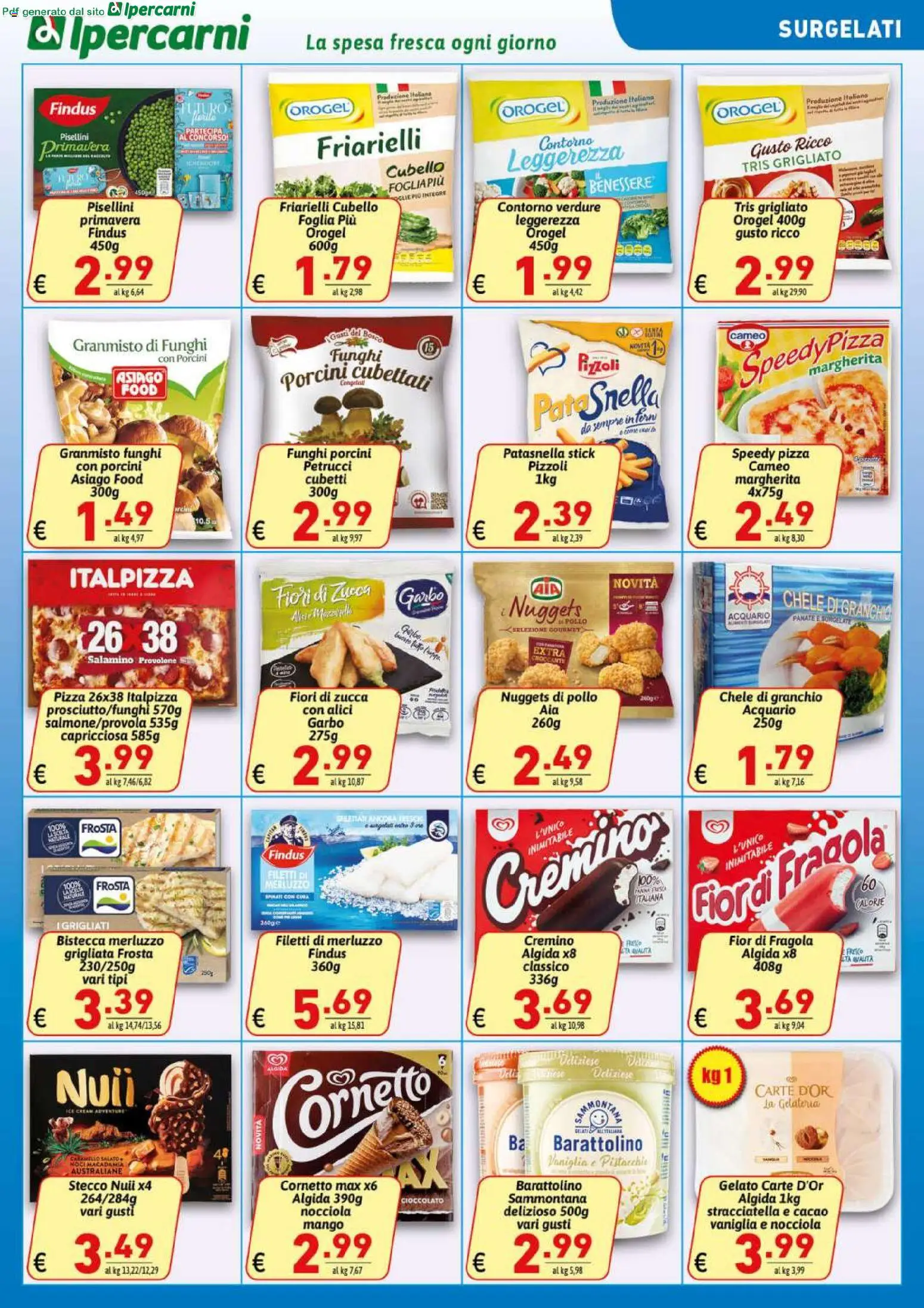 Volantino Ipercarni del 21/08/2026 | Pagina: 11 | Prodotti: Merluzzo, Mango, Zucca, Bistecca