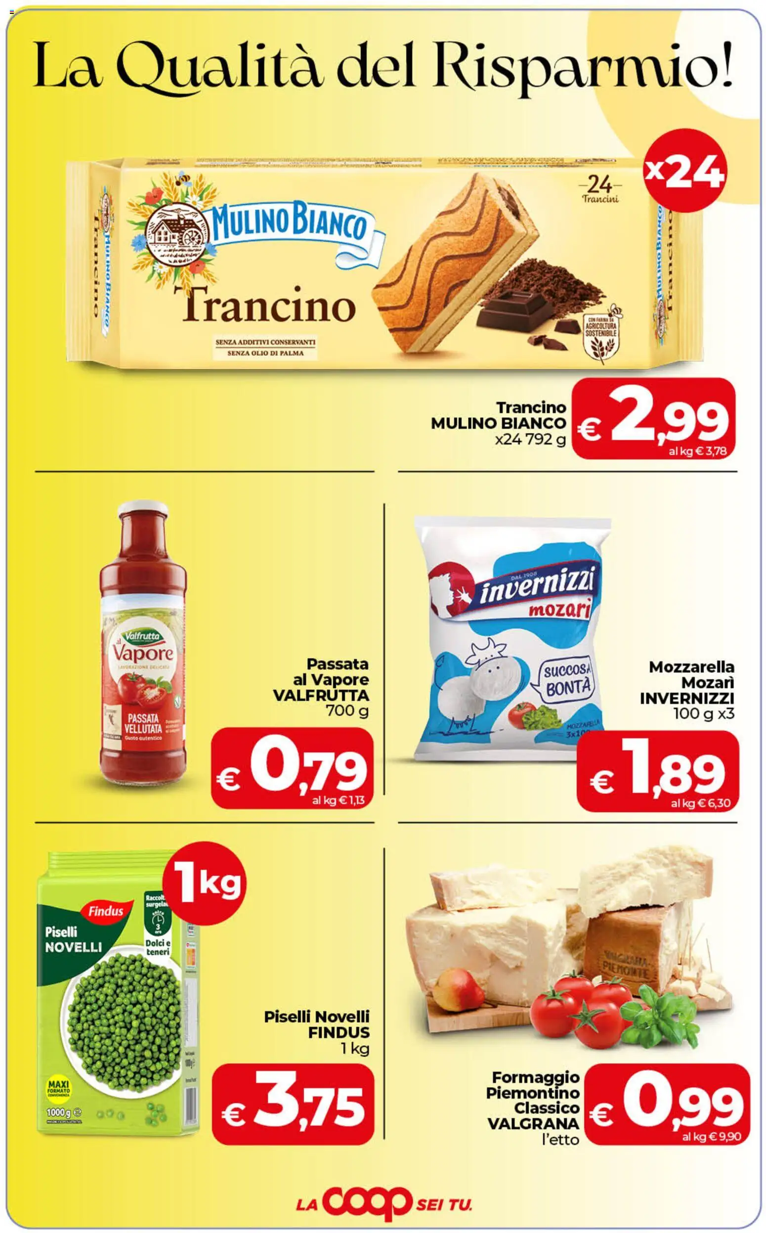 Volantino COOP del 01/09/2026 | Pagina: 3 | Prodotti: Olio, Farina, Piselli, Dolci