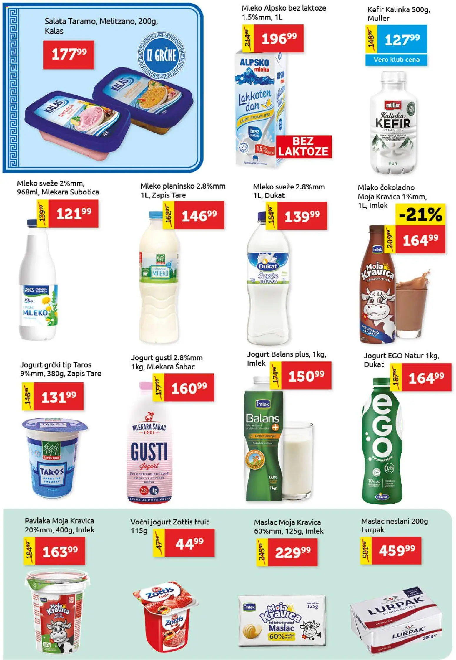 SuperVERO katalog - važi od 15.10.2026 | Strana: 6 | Proizvode: Maslac, Kefir, Salata, Jogurt