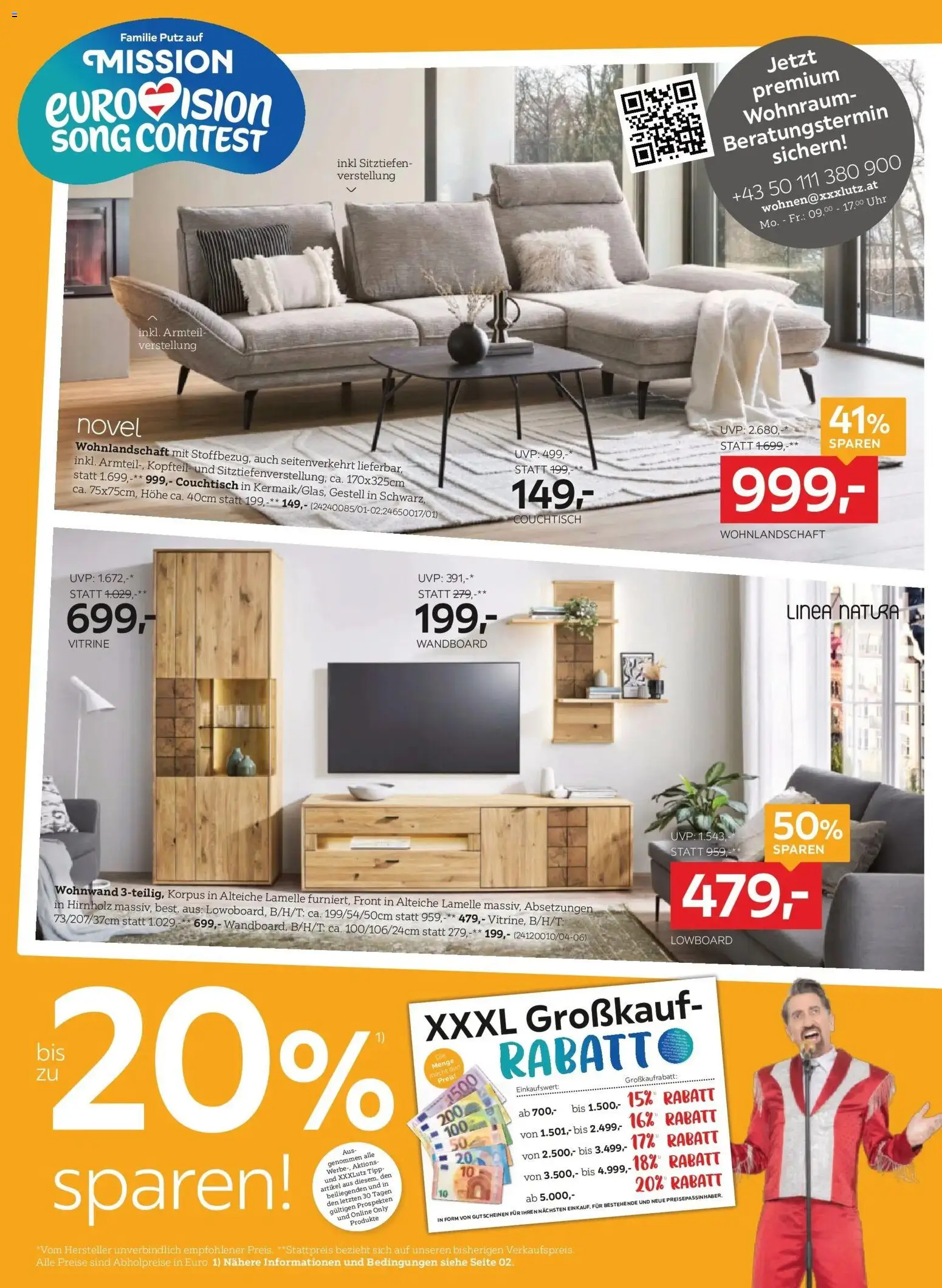 XXXLutz Best Preis gültig ab 14.04.2026 | Seite: 4 | Produkte: Uhr, Couchtisch