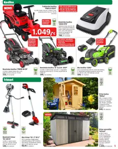 Bauhaus Katalog - Pregled kataloga iz trgovine Bauhaus, vrijedi od 03.06.2026 | Stranica: 5 | Proizvodi: Baterija, Aku trimer, Benzinska kosilica, Traktorska kosilica