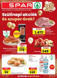 Spar akciós újság - amely érvényes a következő dátumtól: 2026.09.24.