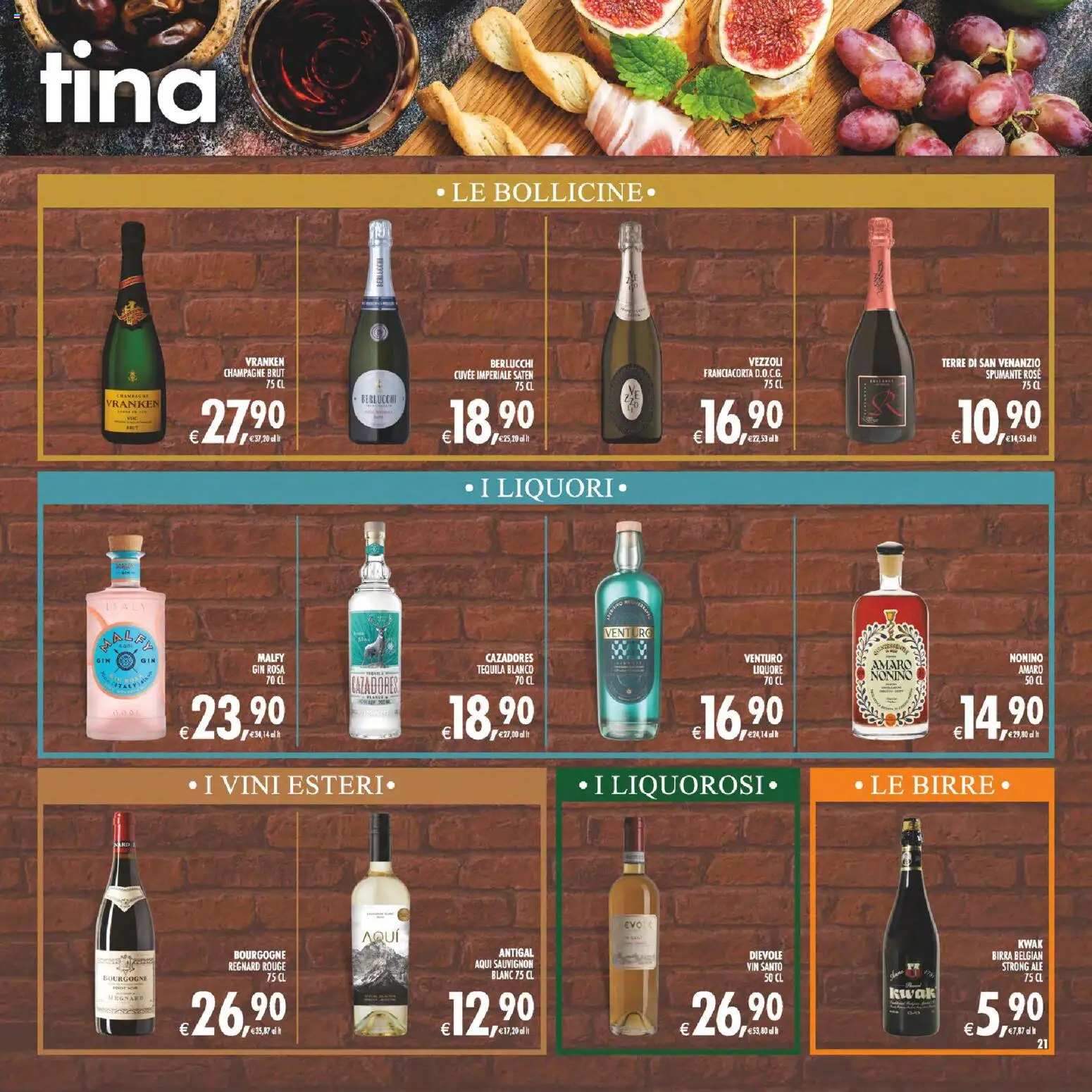 Volantino Decò del 08.05.2026 | Pagina: 21 | Prodotti: Birra, Gin, Spumante, Champagne