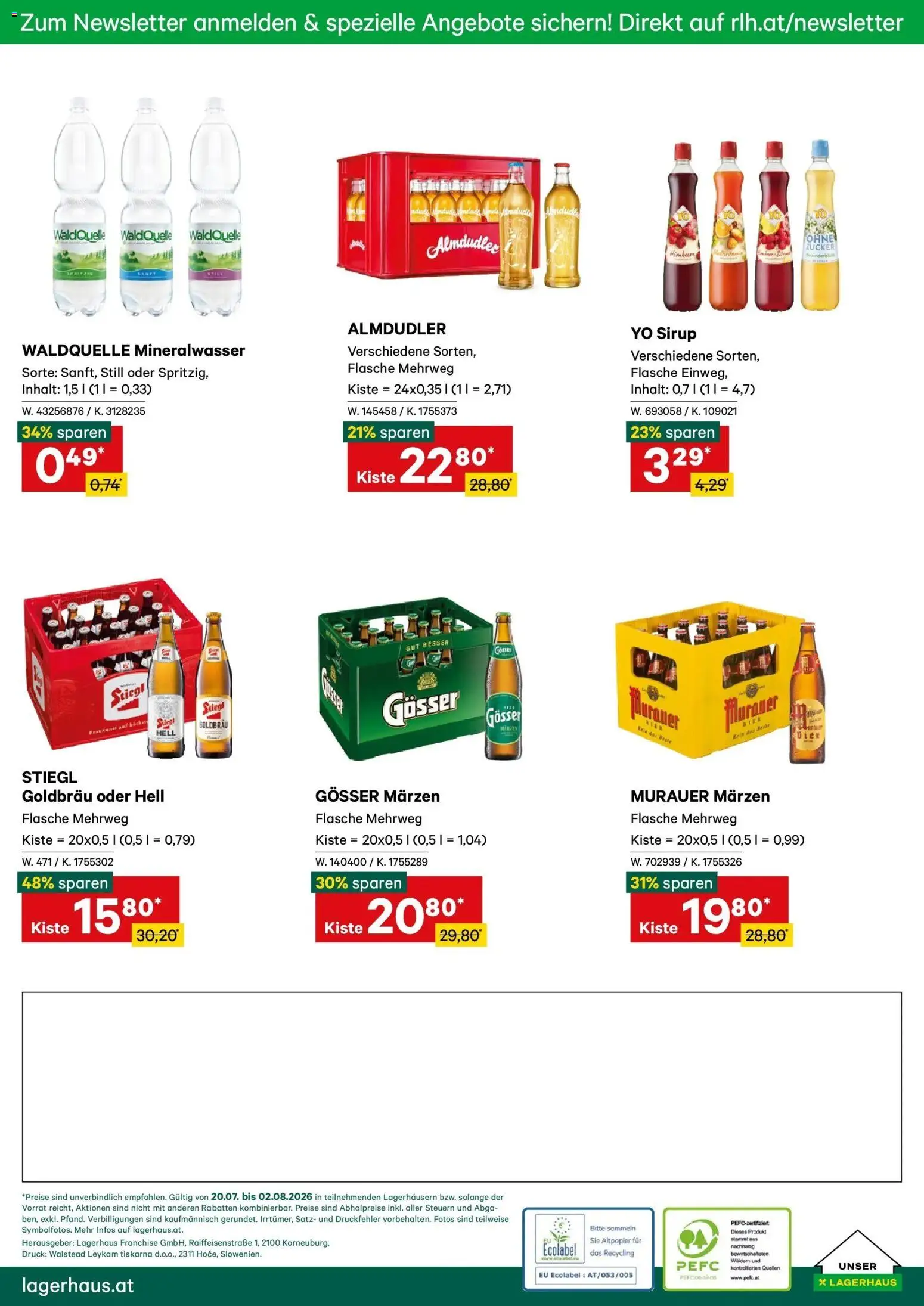 Lagerhaus Wochen Angebote gültig ab 20.07.2026 | Seite: 12 | Produkte: Zucker