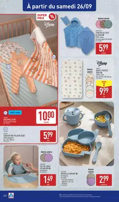 Aldi - Prévisualisation de CROFTON® SET DE TABLE OU BAVOIR, En silicone. valide à partir de 22/09/2026 | Page: 44 | Produits: Vaisselle, Couverture polaire, Coton, Polaire