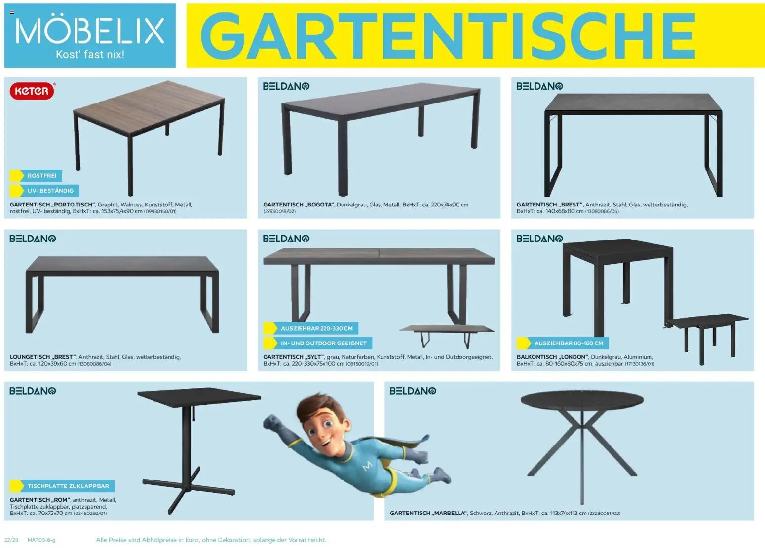 Möbelix Gartenmöbel Mistelbach, Zams, Zell Am See gültig ab 13.04.2026 | Seite: 22