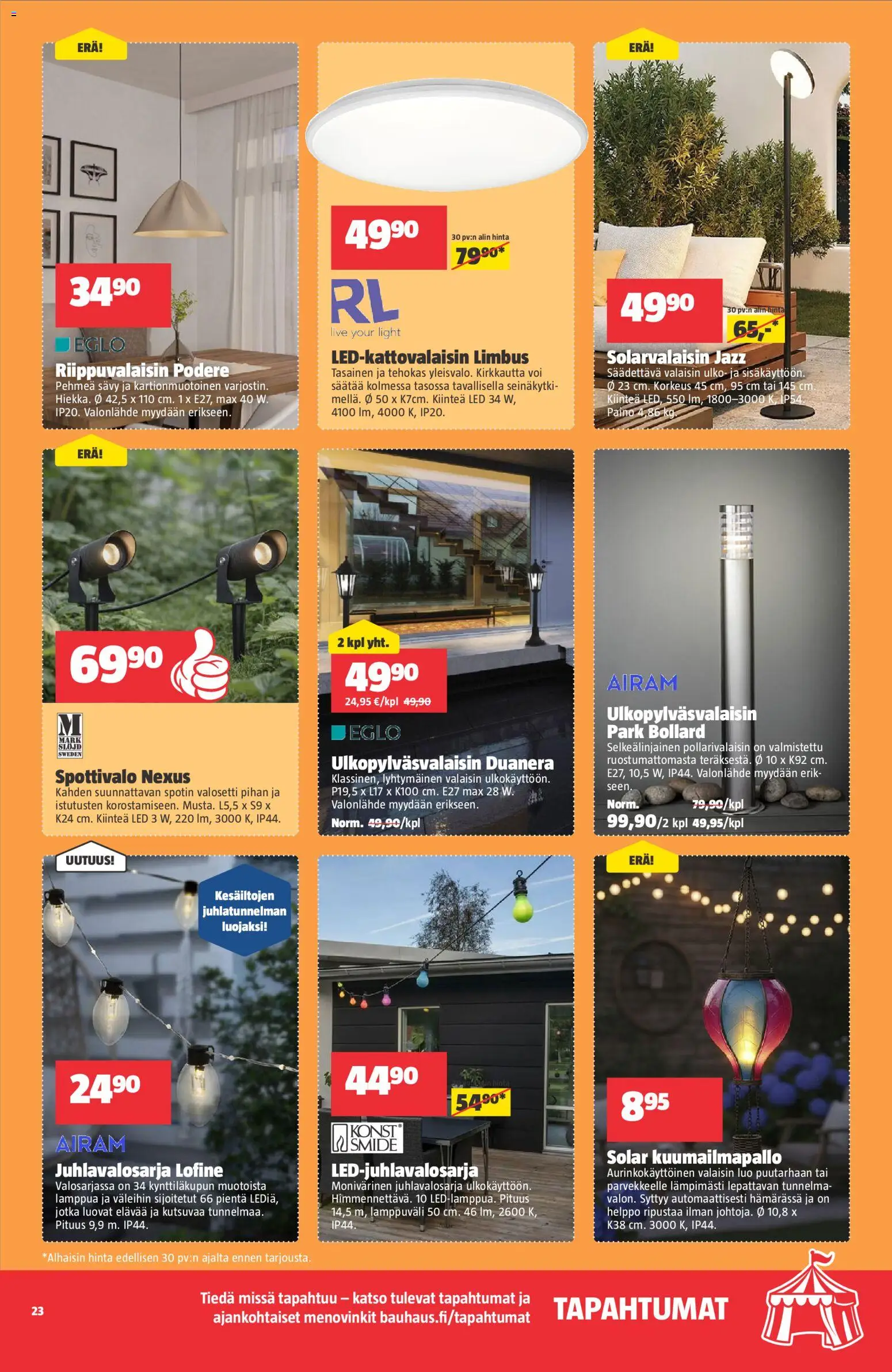 Bauhaus tarjoukset – voimassa 20.05.2026 alkaen | Sivu: 23 | Tuotteet: Valonlähde, Voi