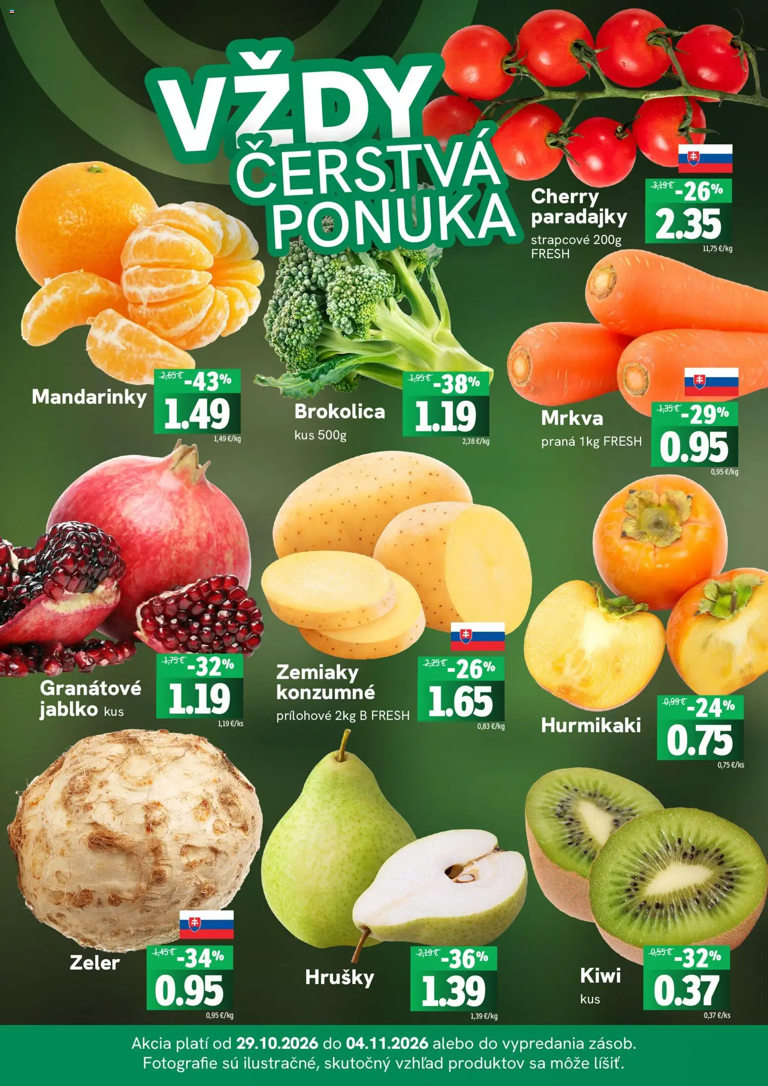 Nové Fresh akcie – leták je platný od 29.10.2026 | Strana: 3