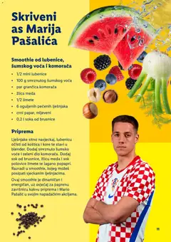 Lidl Smoothie recepti - Pregled kataloga iz trgovine Lidl, vrijedi od 19.06.2026 | Stranica: 11 | Proizvodi: Šumsko voće, Sok, Voće, Smoothie