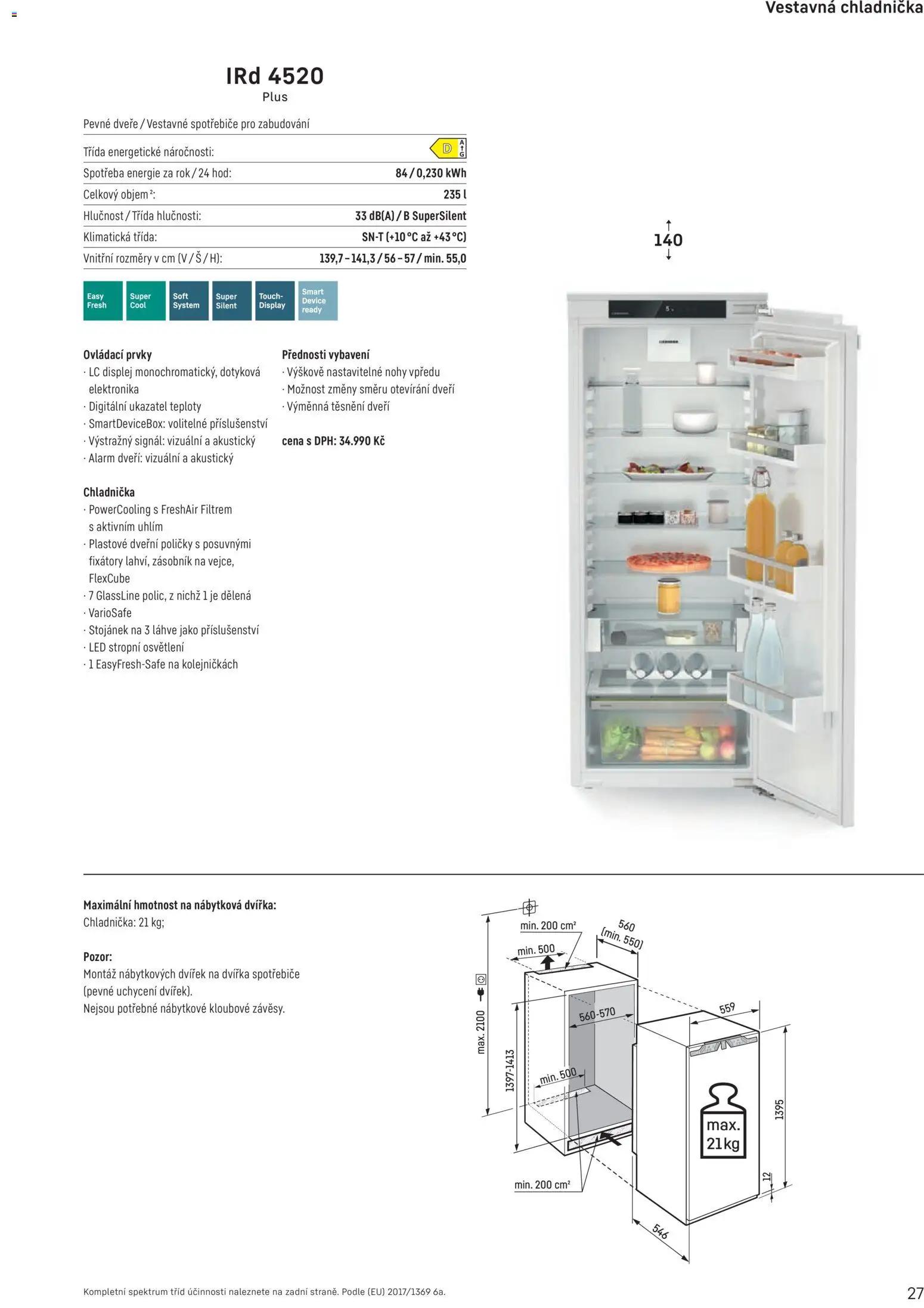 Möbelix leták - Liebherr od 01.10.2025 | Strana: 27 | Produkty: Osvětlení, Zásobník, Chladnička, Lahve