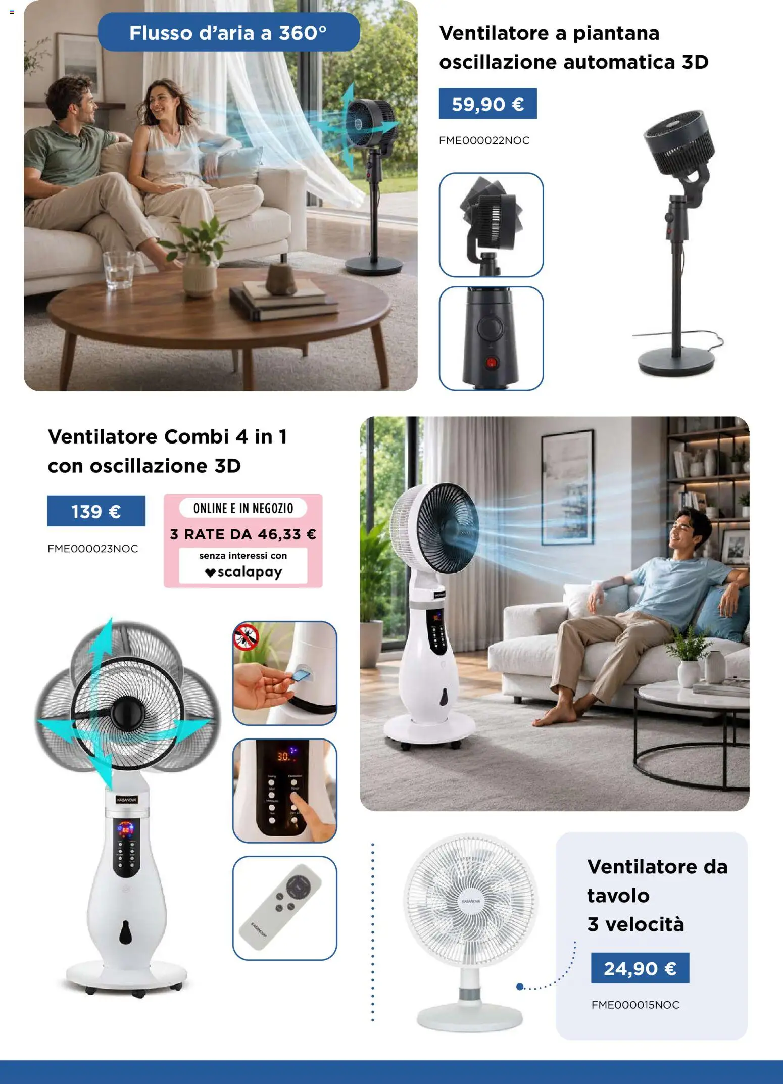 Volantino Kasanova del 12.06.2026 | Pagina: 4 | Prodotti: Ventilatore, Tavolo