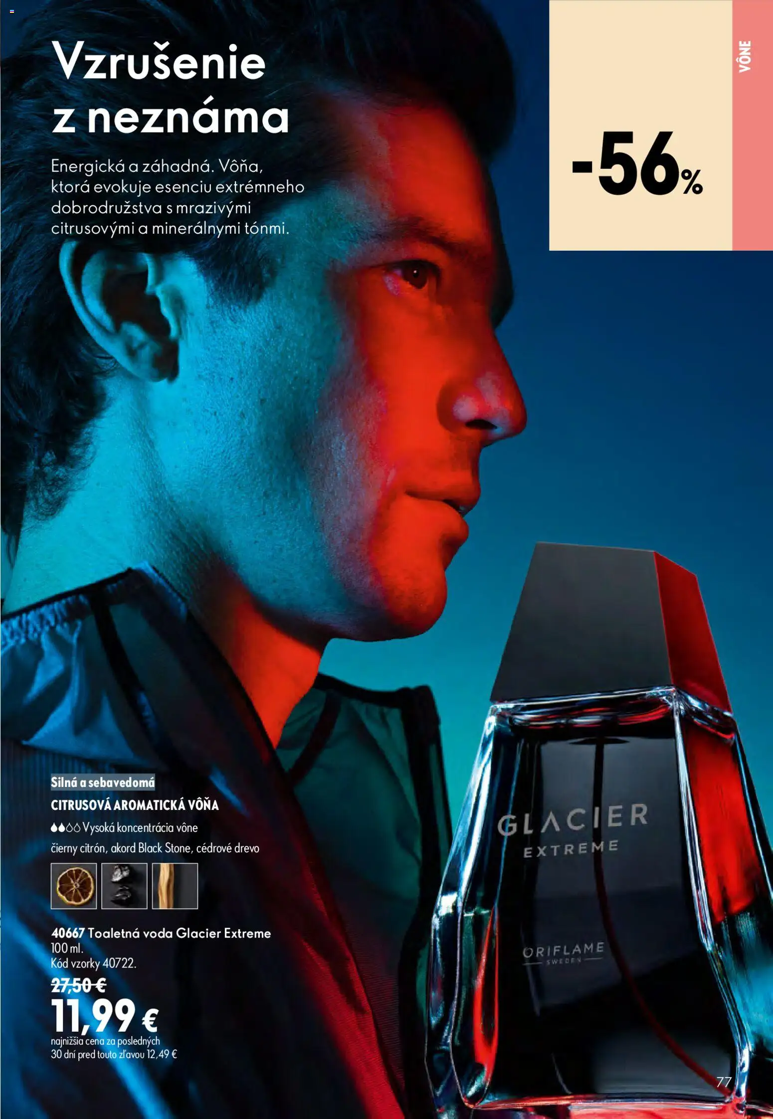 Nové Oriflame akcie – leták je platný od 08.07.2026 | Strana: 77 | Produkty: Toaletná voda, Voda