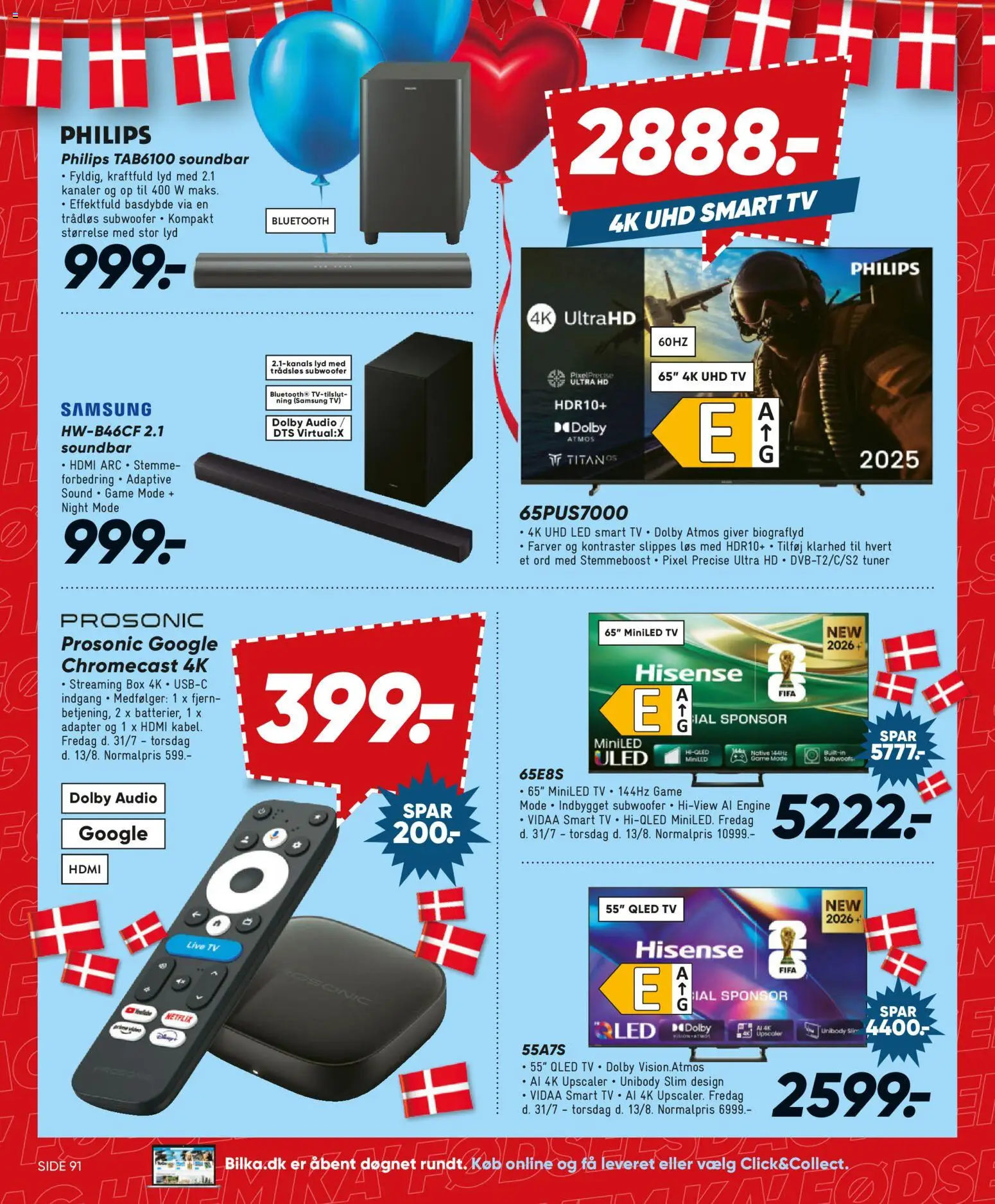 Bilka tilbudsavis – gyldig fra 31/07/2026 | Side: 22 | Produkter: Soundbar, Smart TV, TV, Lyd