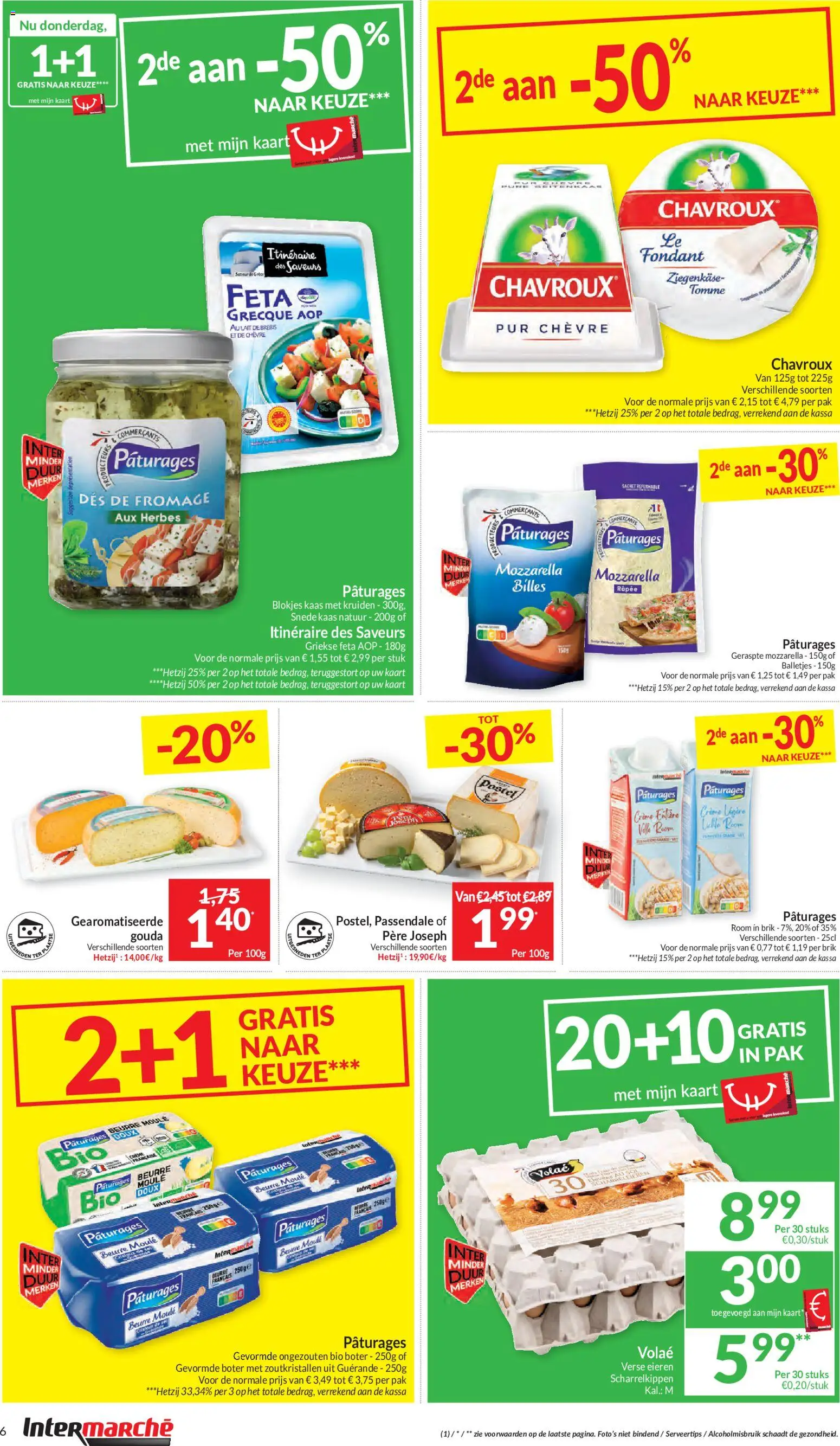{H1} | Pagina: 6 | Producten: Mozzarella, Kaart, Boter, Eieren