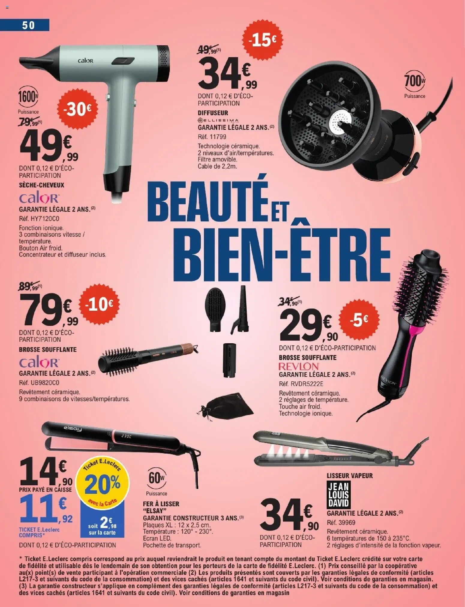 {H1} | Page: 50 | Produits: Câble, Sèche-cheveux, Diffuseur, Brosse