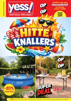 yess! folder hitteknaller! - Voorbeeld van een folder van yess!, geldig van 18/06/2026