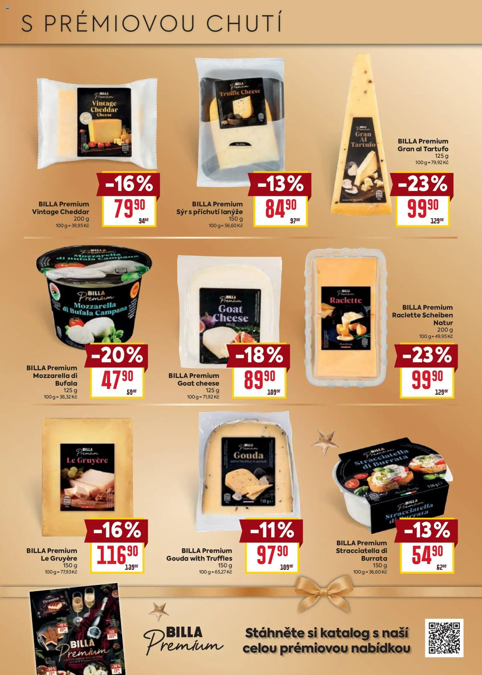 Billa leták - Vánoce od 21.10.2026 | Strana: 11 | Produkty: Gouda, Sýr, Burrata, Truffles