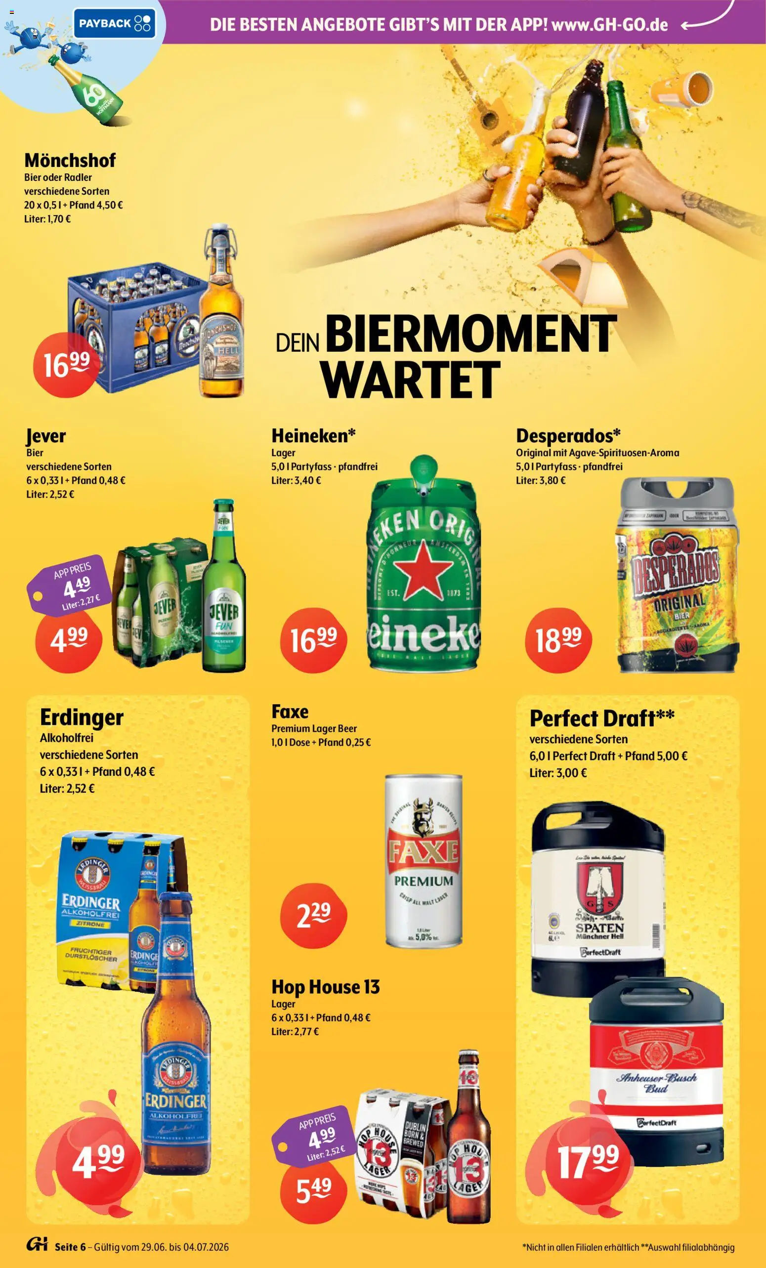 Getränke Hoffmann - Hamburg – gültig ab 29.06.2026 | Seite: 6 | Produkte: Durstloscher, Erdinger, Bier, Desperados