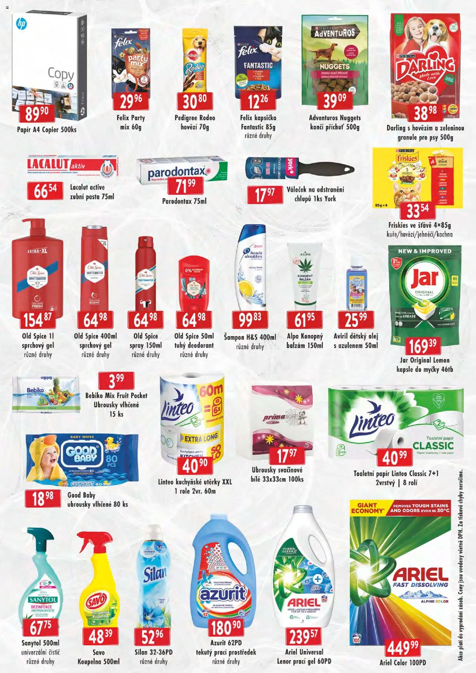 Astur & Qanto leták - cash&carry Jeseník, Krnov od 13.05.2026 | Strana: 6 | Produkty: Prací prostředek, Papír A4, Alpa, Old Spice